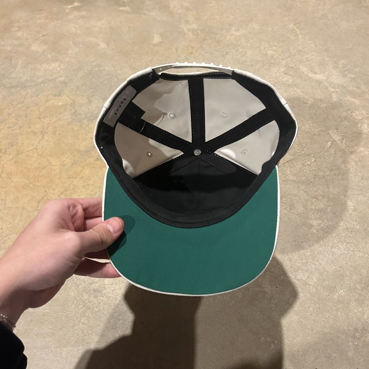 Designer × Rhude Rhude RSC Embroidered Logo Trucker Hat Designer Rare Size ONE SIZE - 5 Thumbnail