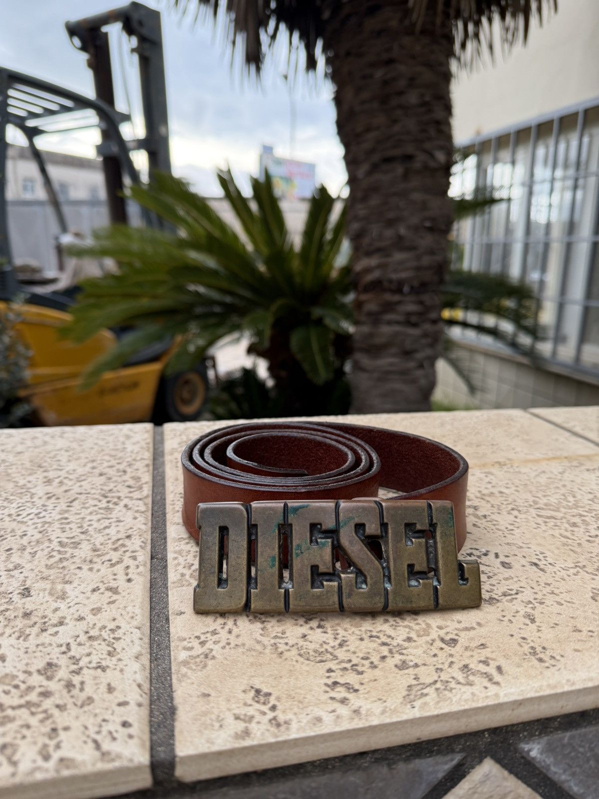 Diesel Diesel Brown Leather Belt Vintage Size ONE SIZE - 1 Thumbnail