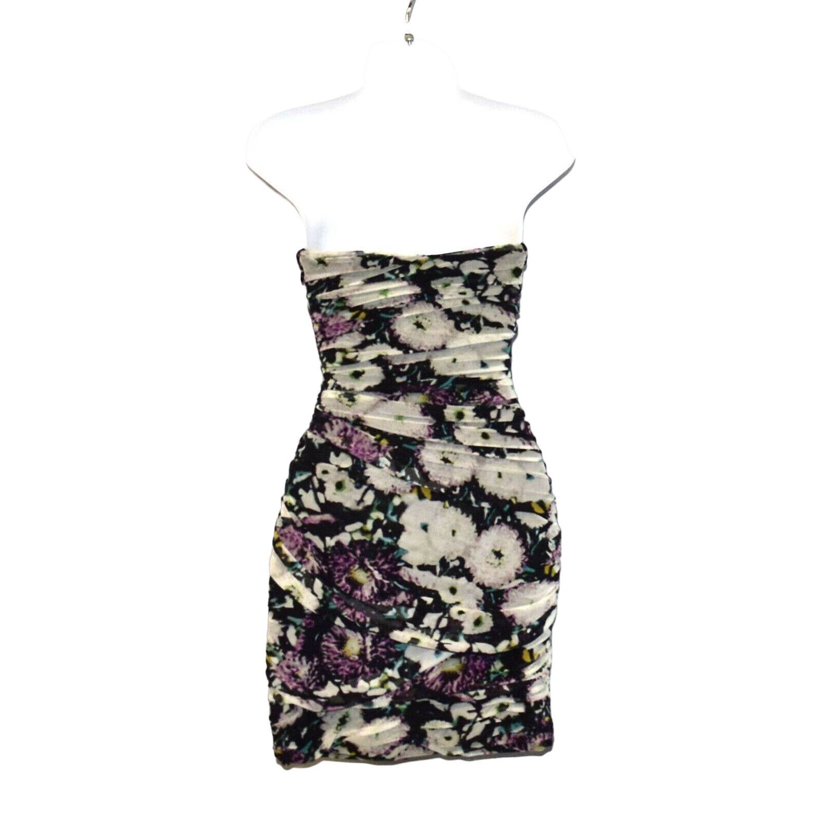 Bcbgmaxazria NEW BCBG MAXAZRIA Winnie Strapless Floral Cocktail Dress 2 Size XS / US 0-2 / IT 36-38 - 4 Thumbnail