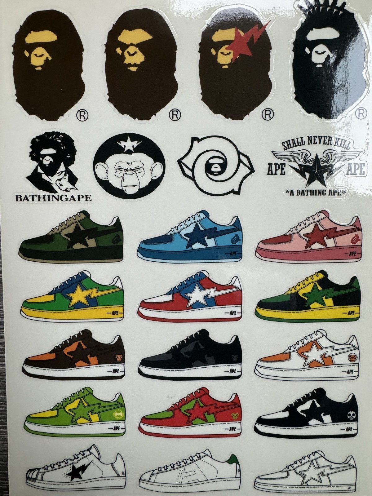 Bape Bape 2005 E-Mook sticker sheet Size ONE SIZE - 3 Thumbnail