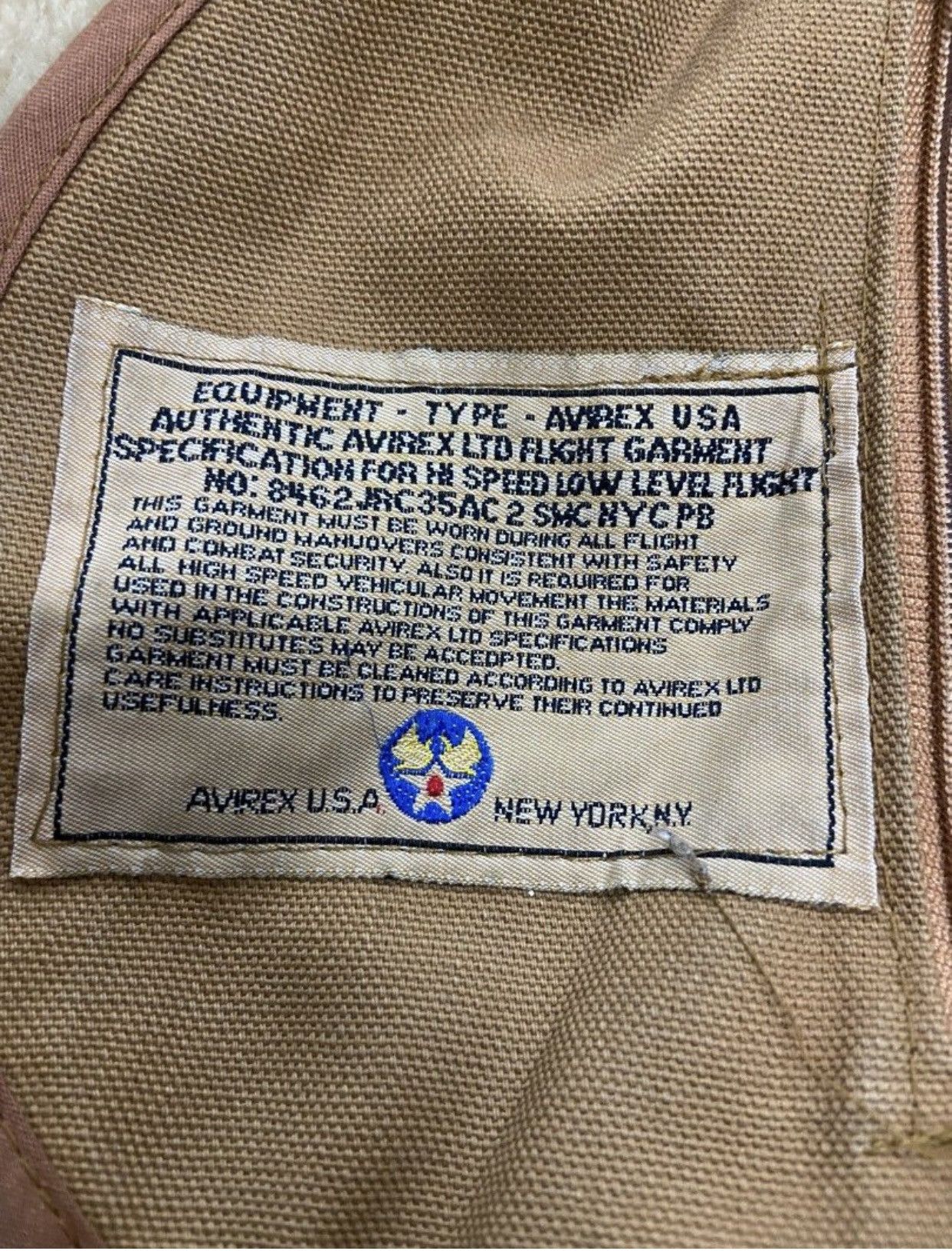 Avirex × Vintage Vtg Avirex B-3 80s OG 1986 Shearling Sheepskin Jacket Size US M / EU 48-50 / 2 - 8 Thumbnail