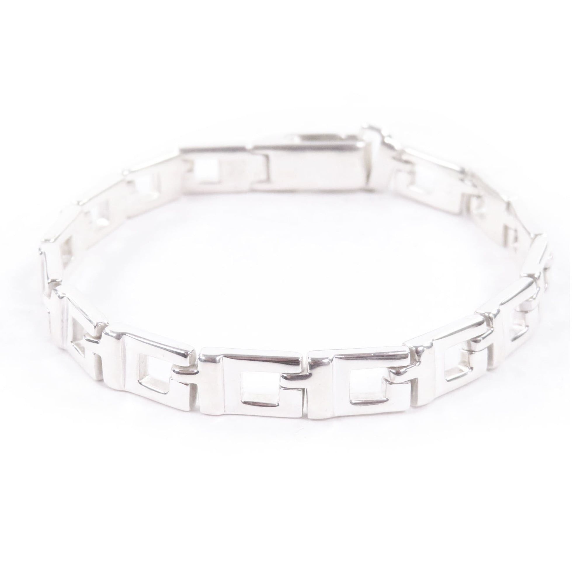 Gucci GUCCI Vintage SV925 G Logo Bracelet, Silver, Comes with Box and Dust Bag, Made in Italy, Weight 21.1g, Men's Size ONE SIZE - 1 Thumbnail