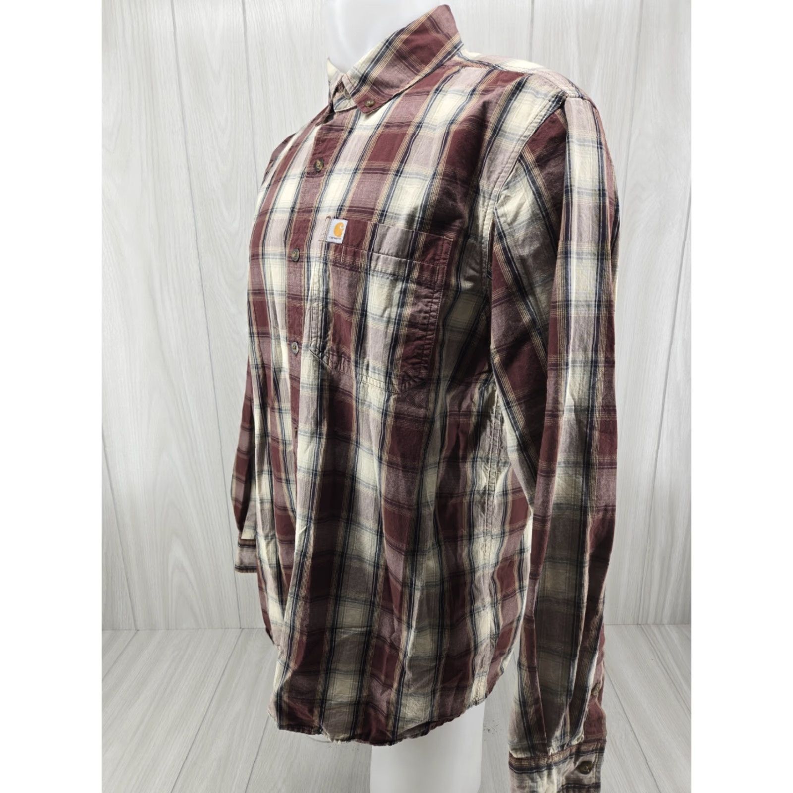 Carhartt Carhartt Button-Up Plaid Long Sleeve Shirt L Relaxed Fit Multicolor Men Size US L / EU 52-54 / 3 - 3 Thumbnail
