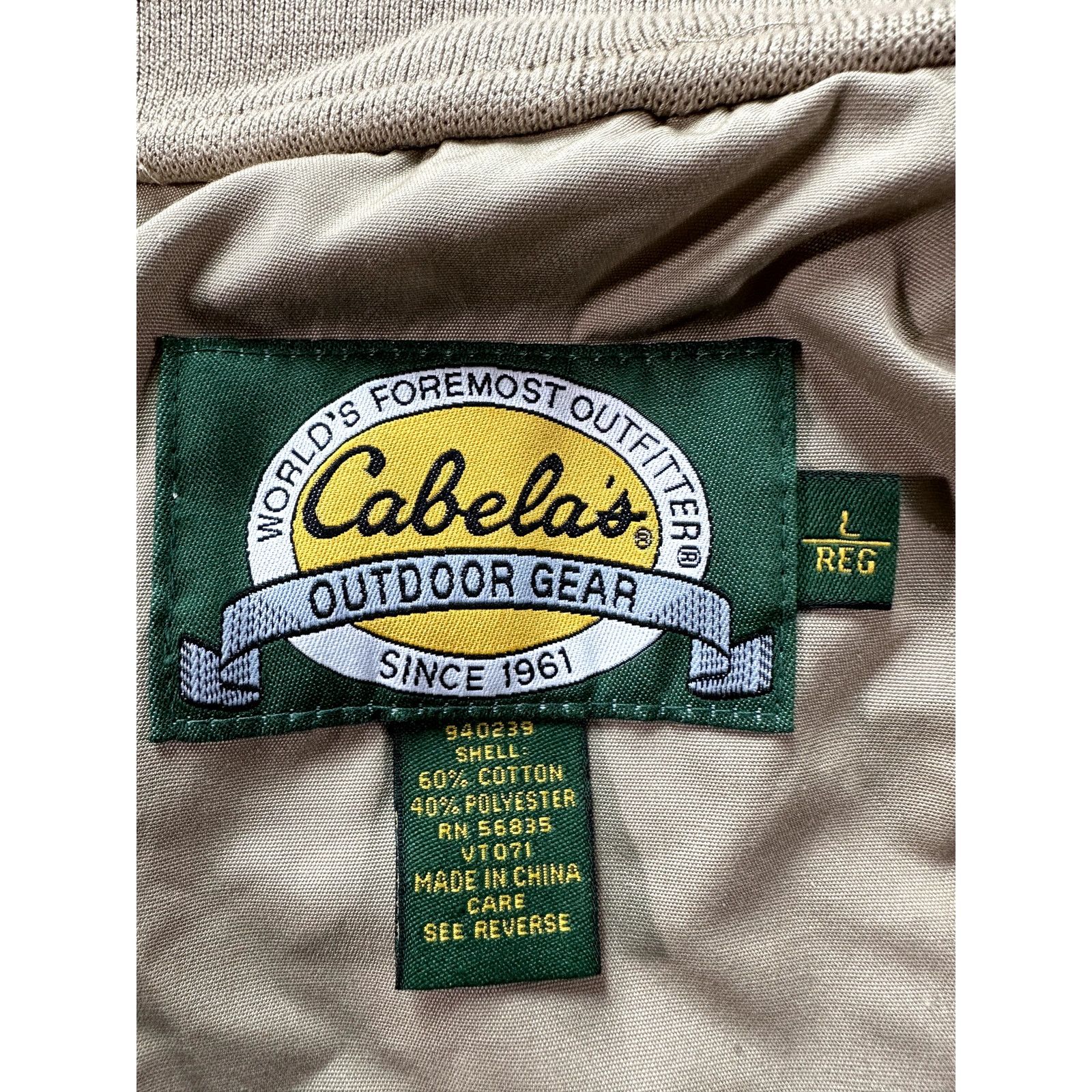 Cabelas Cabelas Vest Mens Large Tan Fly Fishing Willow Creek Hunting Size US L / EU 52-54 / 3 - 7 Thumbnail
