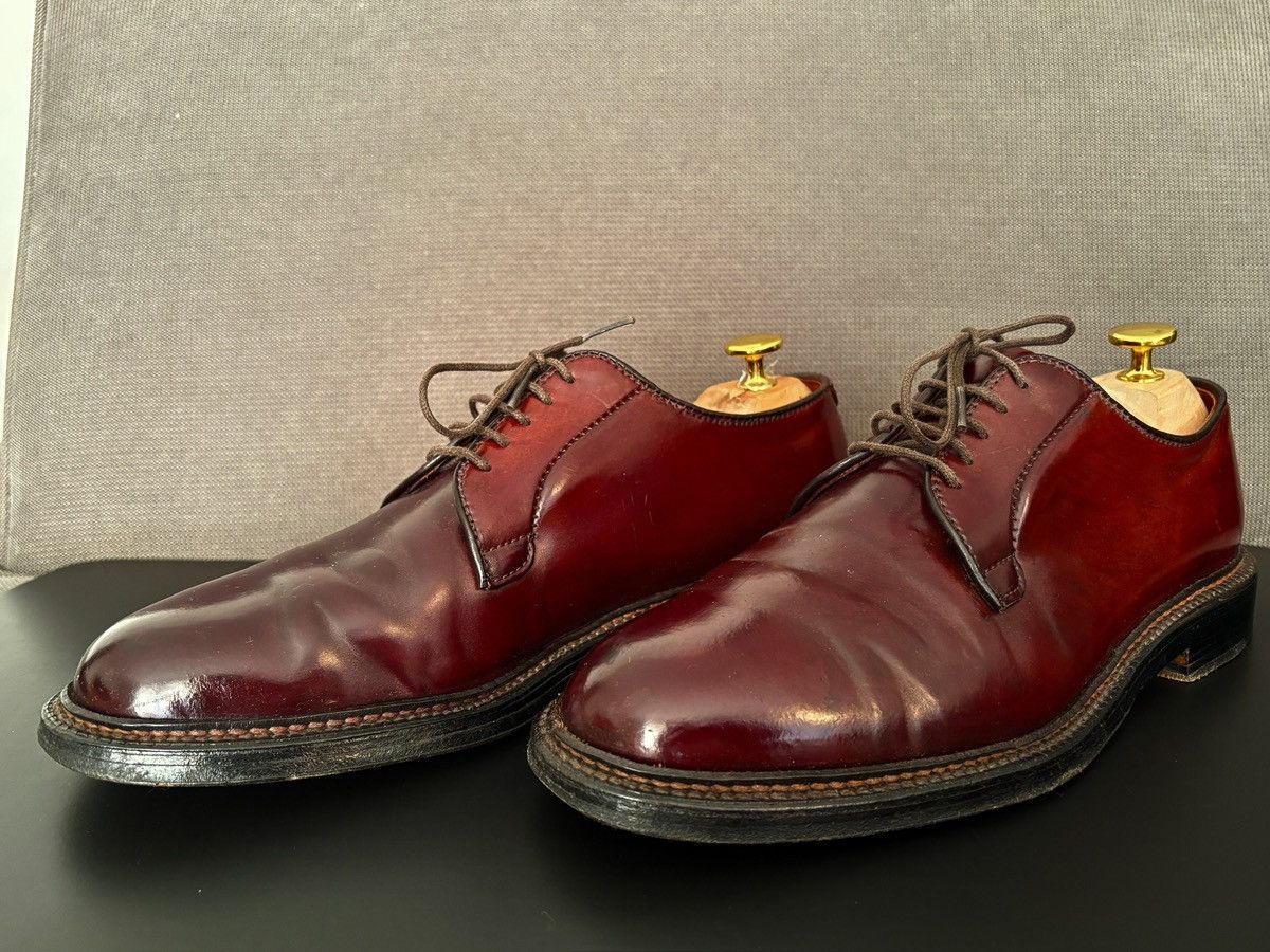 Alden Alden PTB 7.5 Color 8 Shell Cordovan Plain Toe Blucher Size US 7.5 / EU 40-41 - 4 Thumbnail
