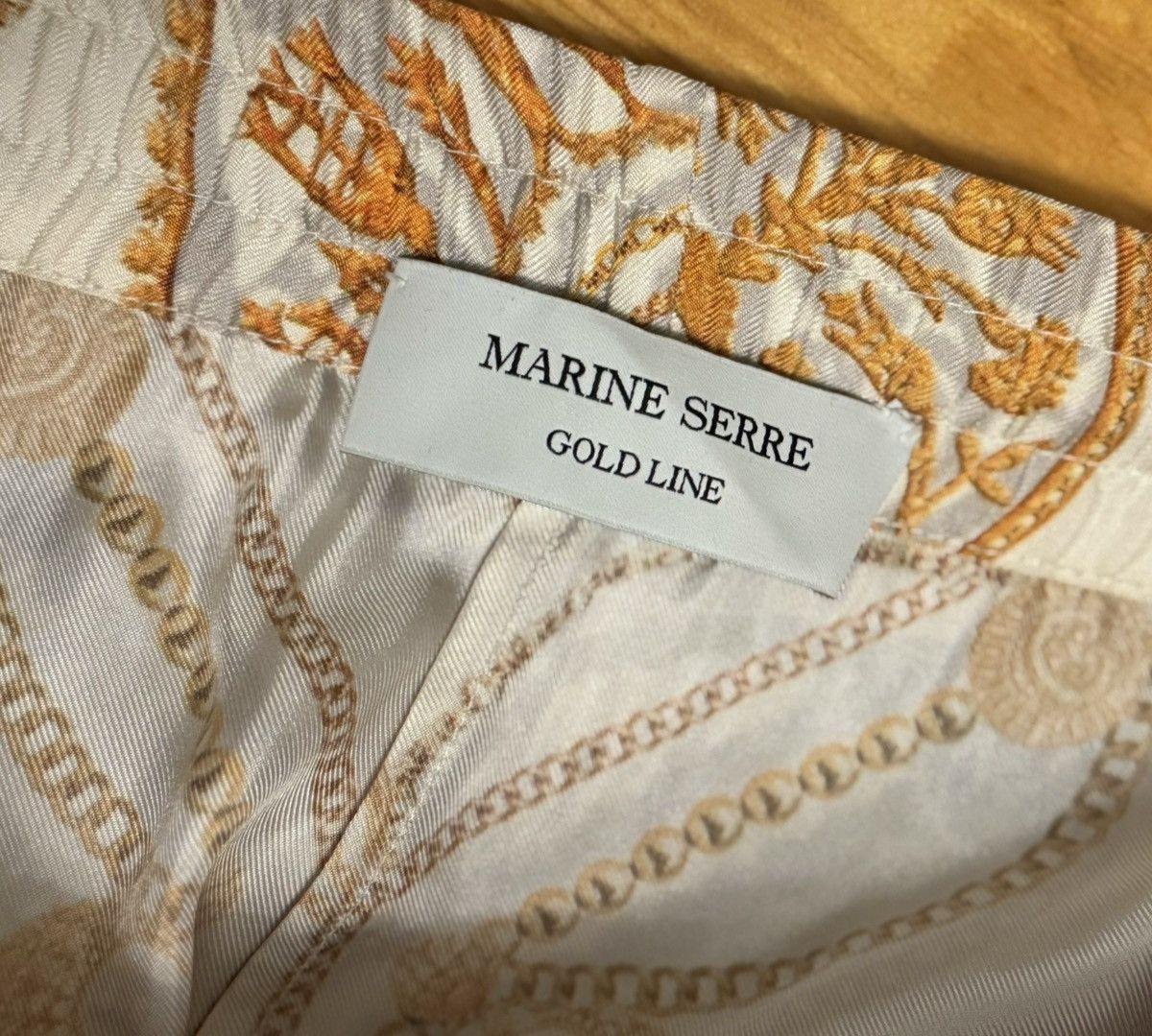 Marine Serre Marine Serre M iconic silk trousers ornament jewelry print Size 28" / US 6 / IT 42 - 4 Thumbnail