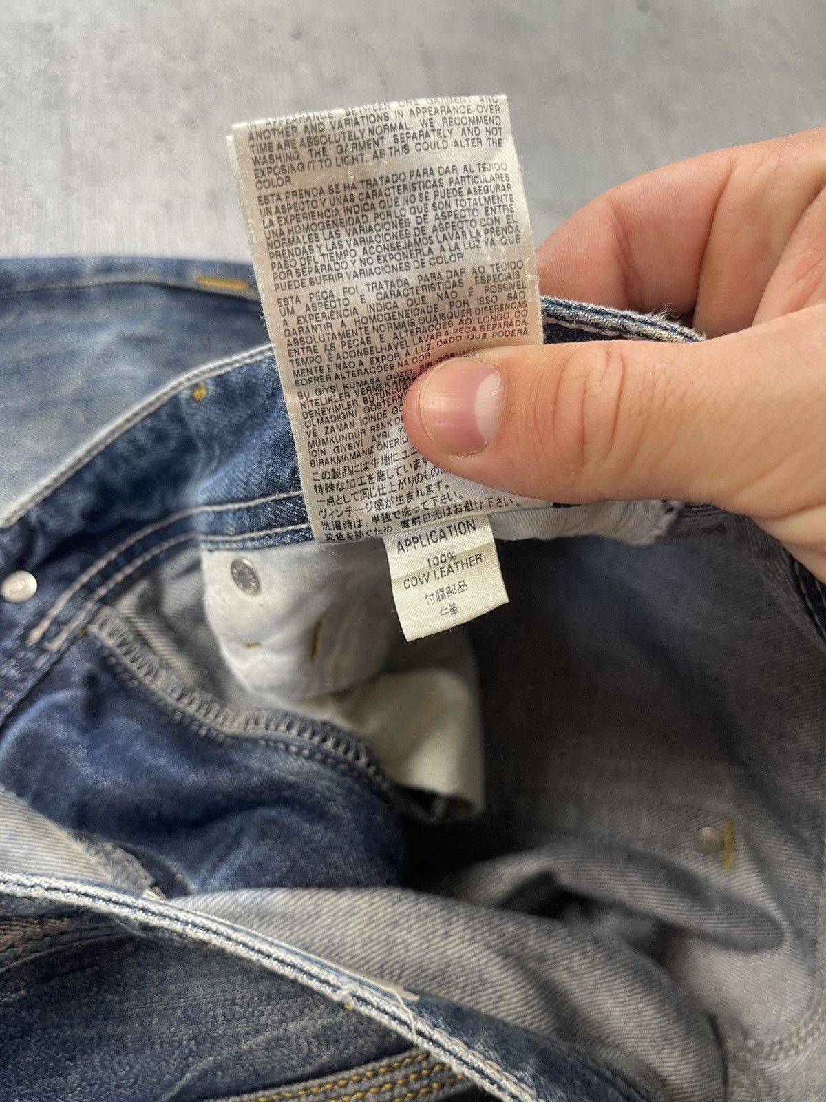 Designer Diesel Krooley distressed carrot jeans 31/32 Size US 31 - 14 Thumbnail