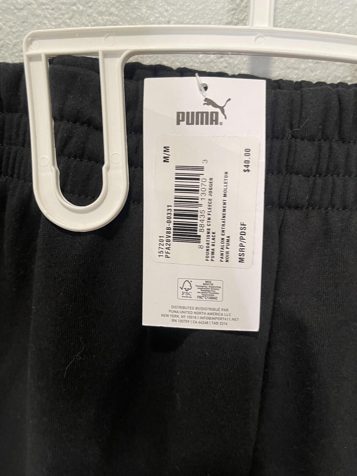 Puma Puma Foundation 6 Fleece Jogger Pants Black Size M Size US 26 / EU 42 - 4 Thumbnail