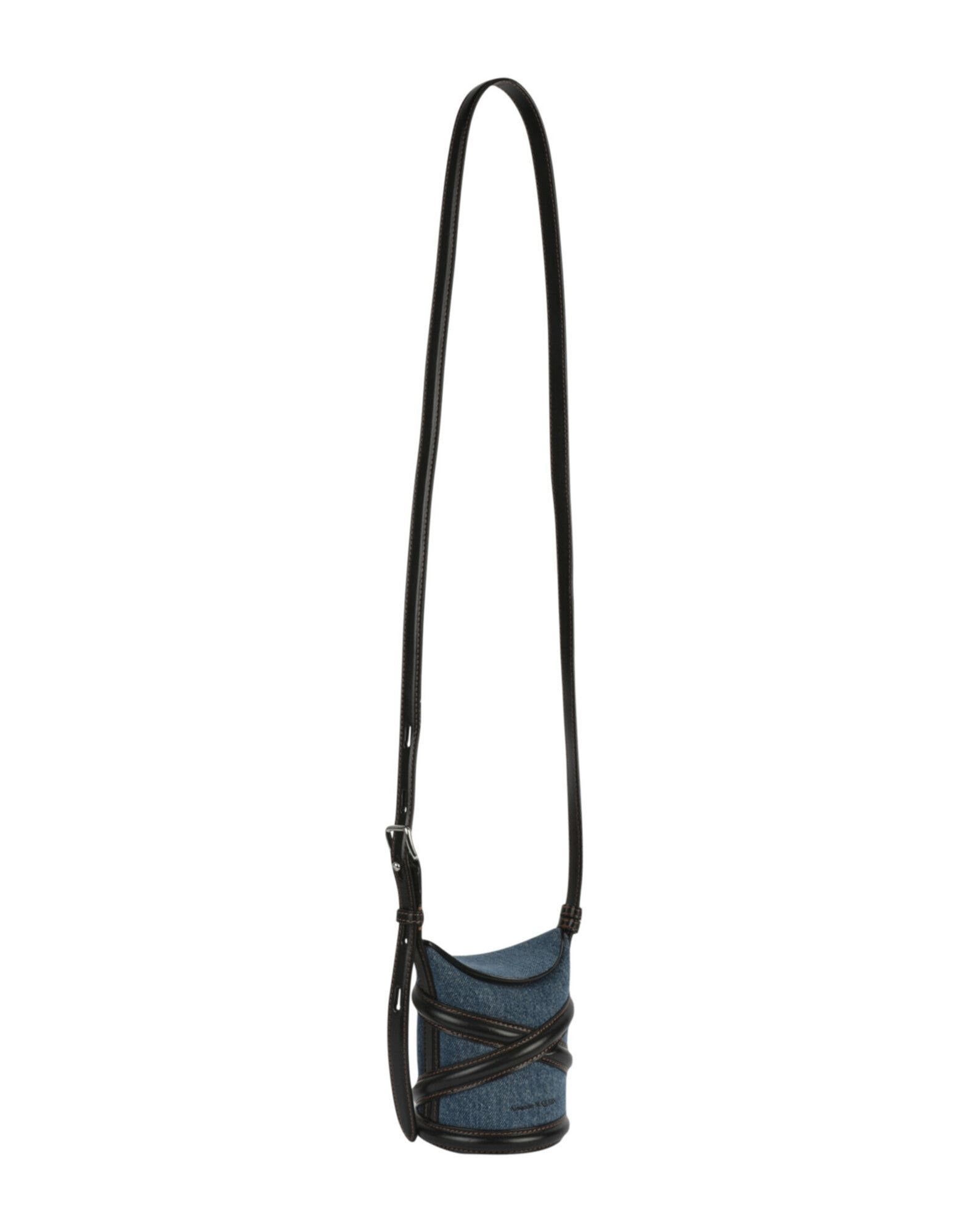 Alexander McQueen o1w1db10925 Size: OS/The Curve in Black/Blue Size ONE SIZE - 4 Thumbnail