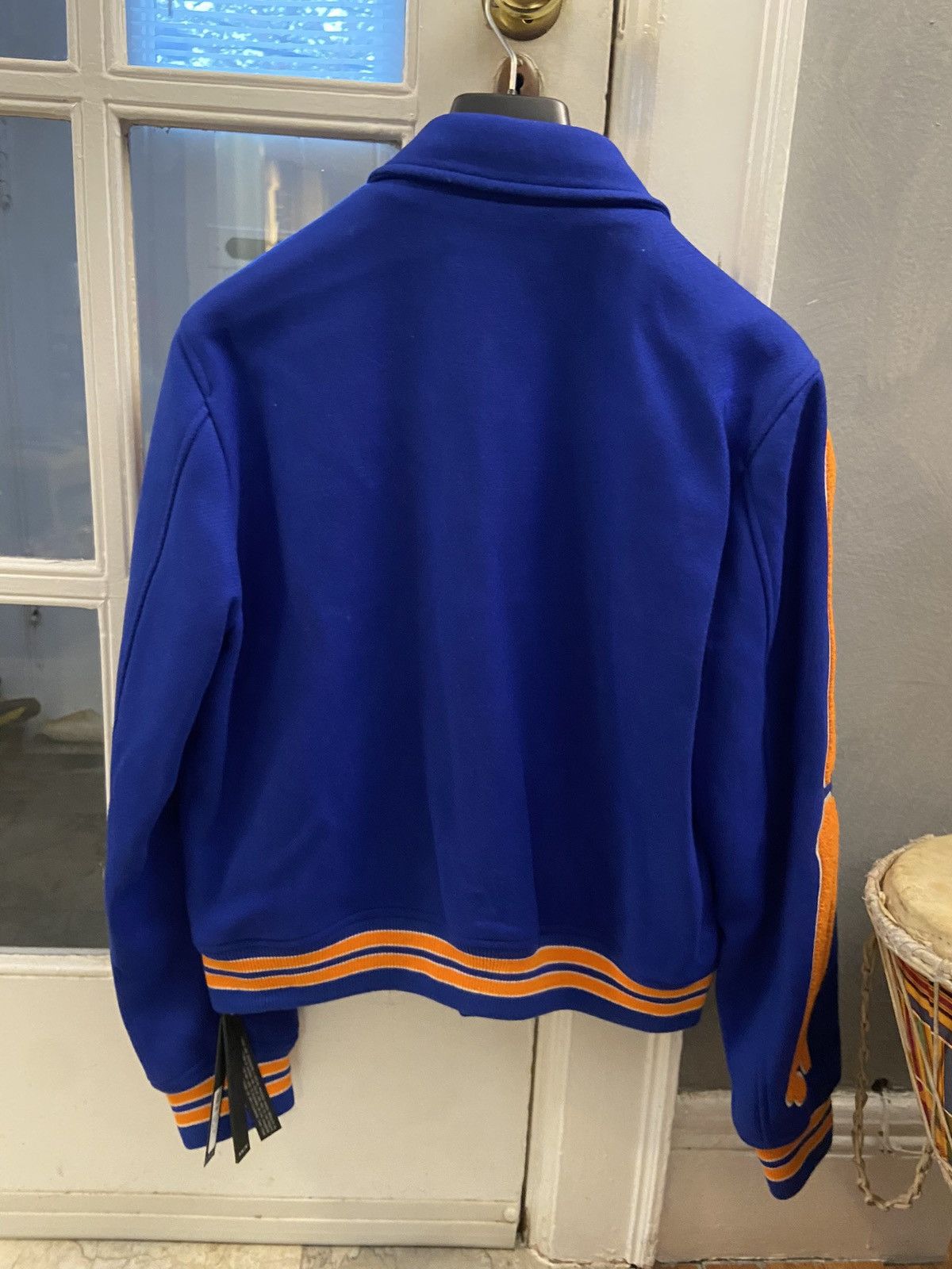Amiri Amiri Bones Varsity Jacket Blue/Orange Size US S / EU 44-46 / 1 - 2 Thumbnail