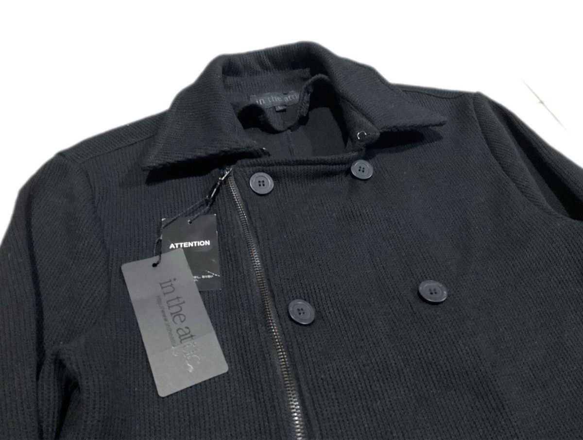 14th Addiction × If Six Was Nine × Japanese Brand 🔥Y2K Archived In The Attic Double Collar Jacket Ribbed Knit Size US L / EU 52-54 / 3 - 4 Thumbnail