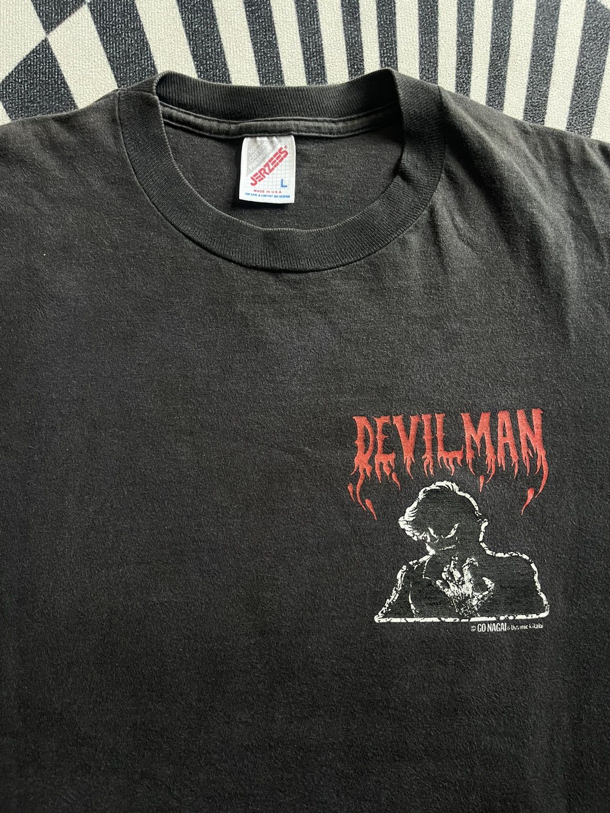 Anime Vintage 1993’s Devilman Go Nagai Anime T-Shirt Size US L / EU 52-54 / 3 - 6 Thumbnail
