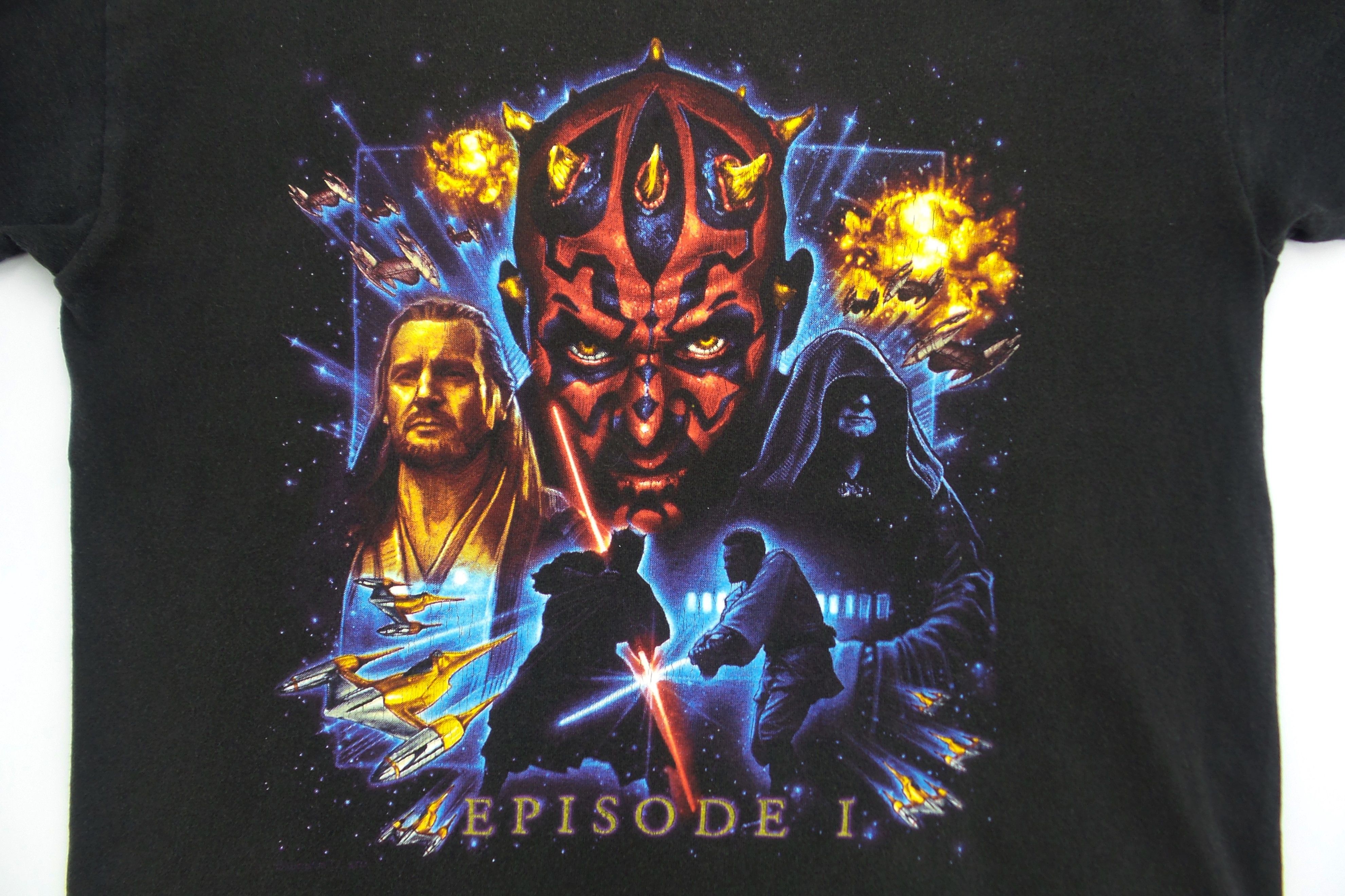 Lee VINTAGE 90's Star Wars Ep. 1 'The Phantom Menace' T-shirts Size US XL / EU 56 / 4 - 5 Thumbnail