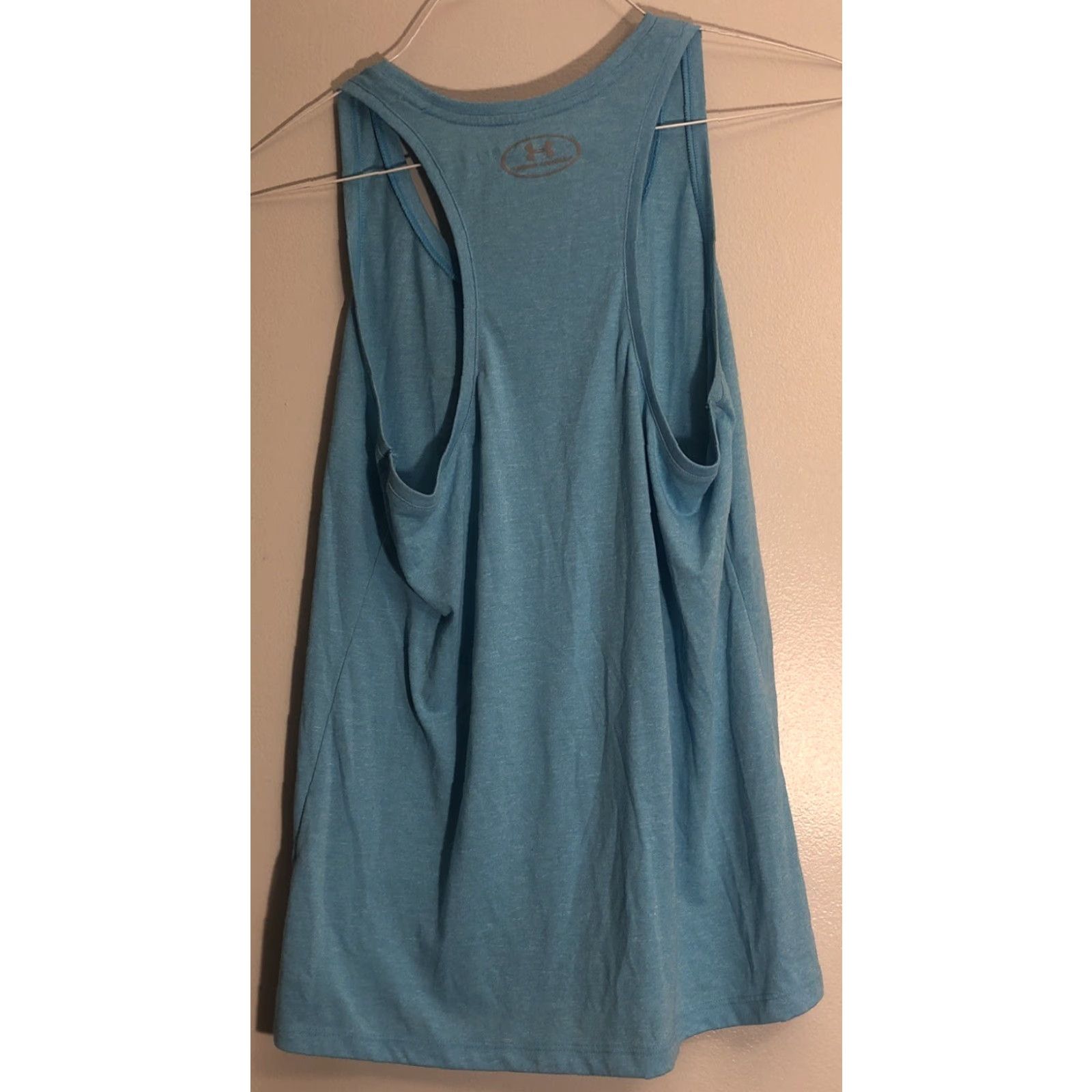 Under Armour Under Armour Tank Shirt Women's M Blue Sleeveless Threadborne Gym Logo Shirt Size M / US 6-8 / IT 42-44 - 4 Thumbnail