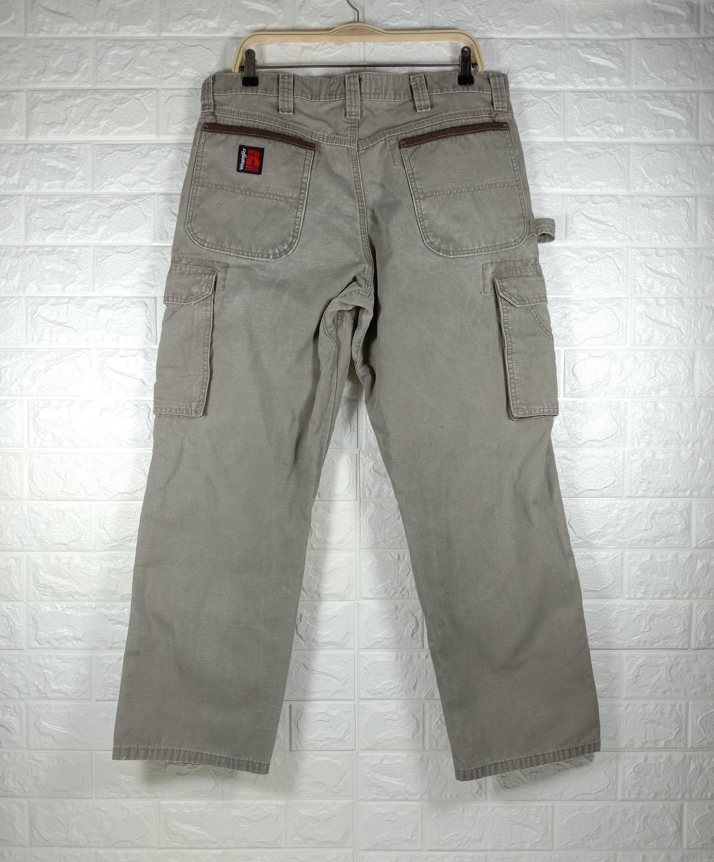 Wrangler Vintage Wrangler Rigg Carpenters Double Knee Cargo Jeans Size US 35 - 5 Thumbnail