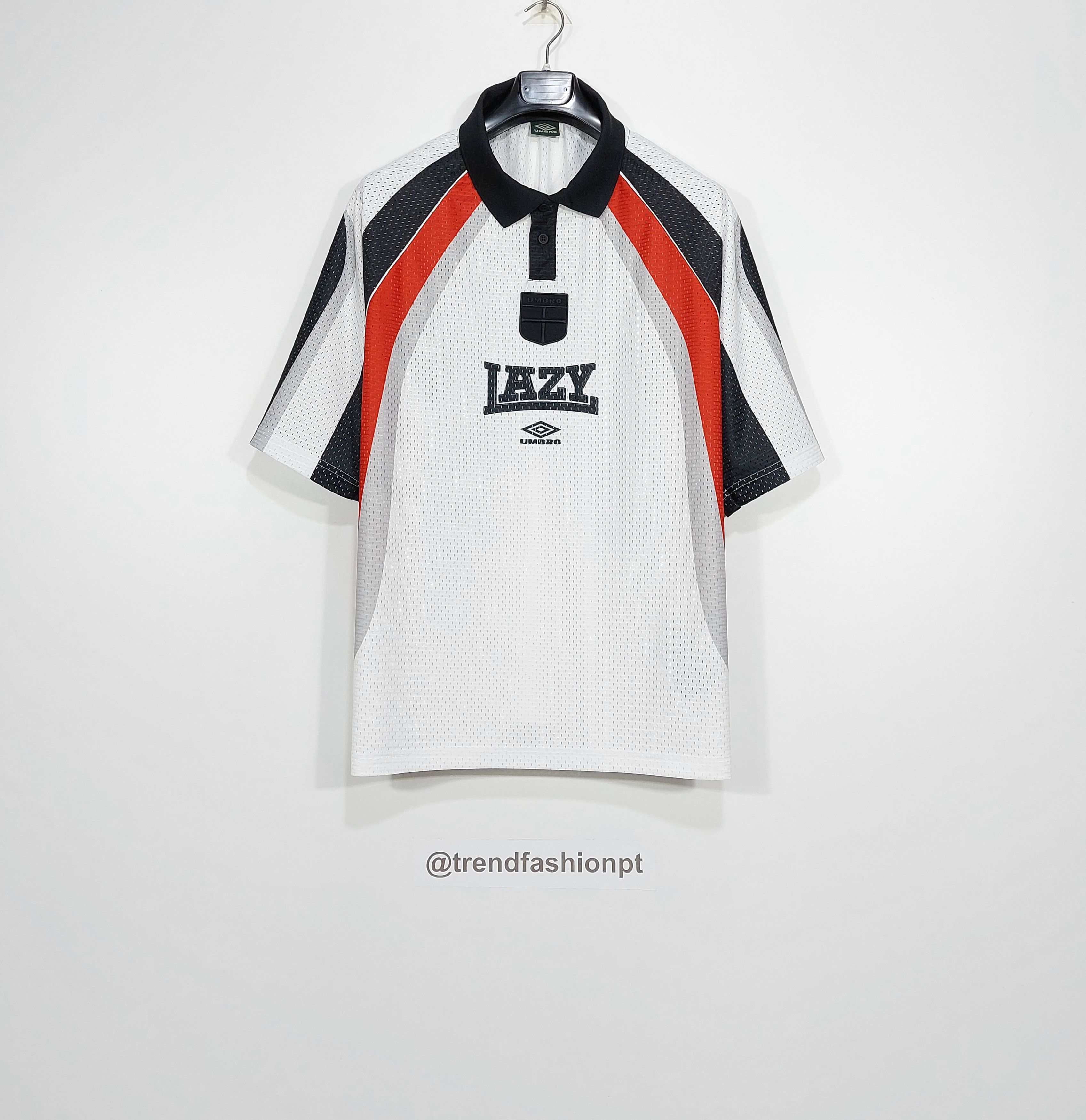 Umbro 'lazy' mesh polyester SS polo shirt - white L Size US L / EU 52-54 / 3 - 1 Thumbnail