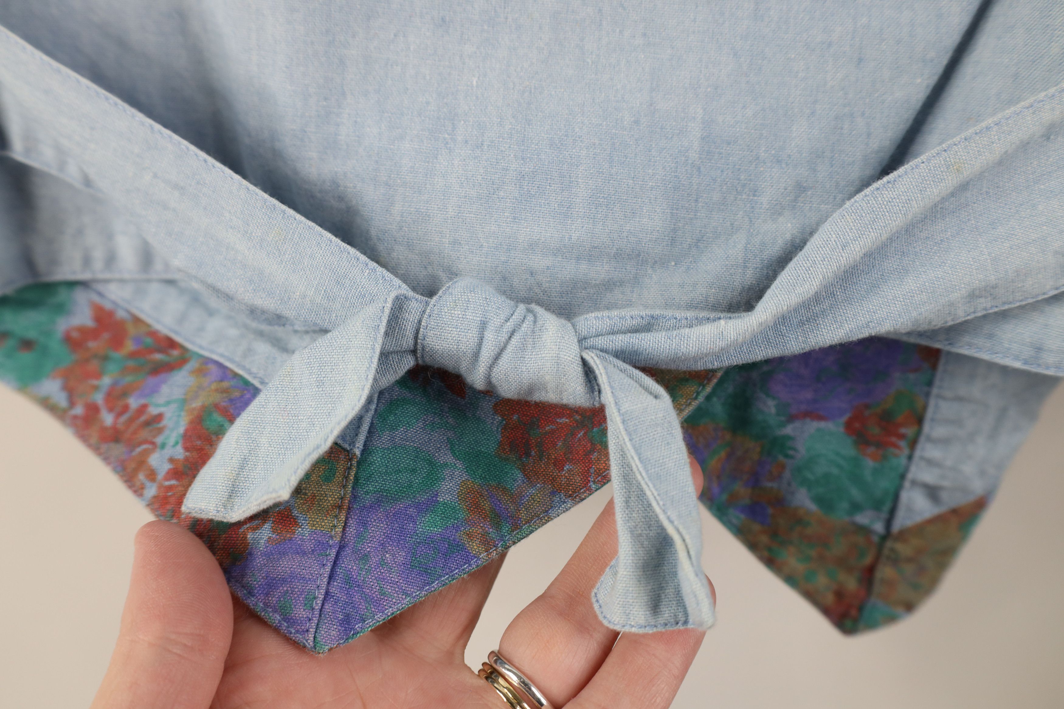 Gap Vintage 90s Gap Babydoll Flower Floral Tie Back Vest Jacket Size M / US 6-8 / IT 42-44 - 8 Thumbnail