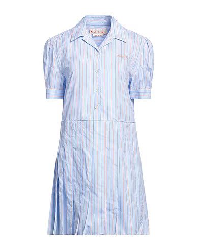 image of Marni O1W1Db10524 Shirt Mini Dress In Blue, Women's (Size 2XL)