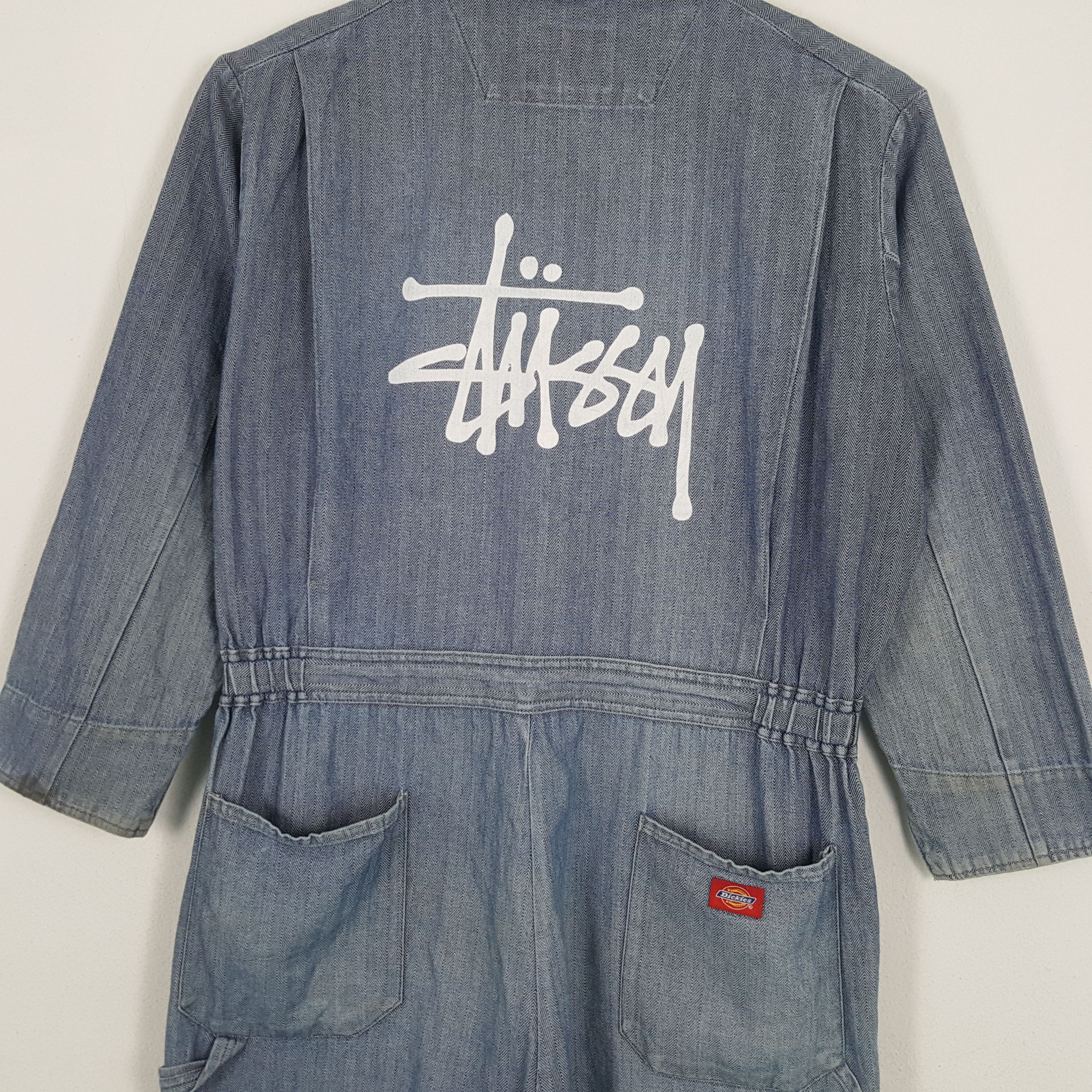 Dickies × Stussy × Vintage Vintage DICKIES x STUSSY Streetwear Skate Custom Coverall Size US XL / EU 56 / 4 - 2 Thumbnail