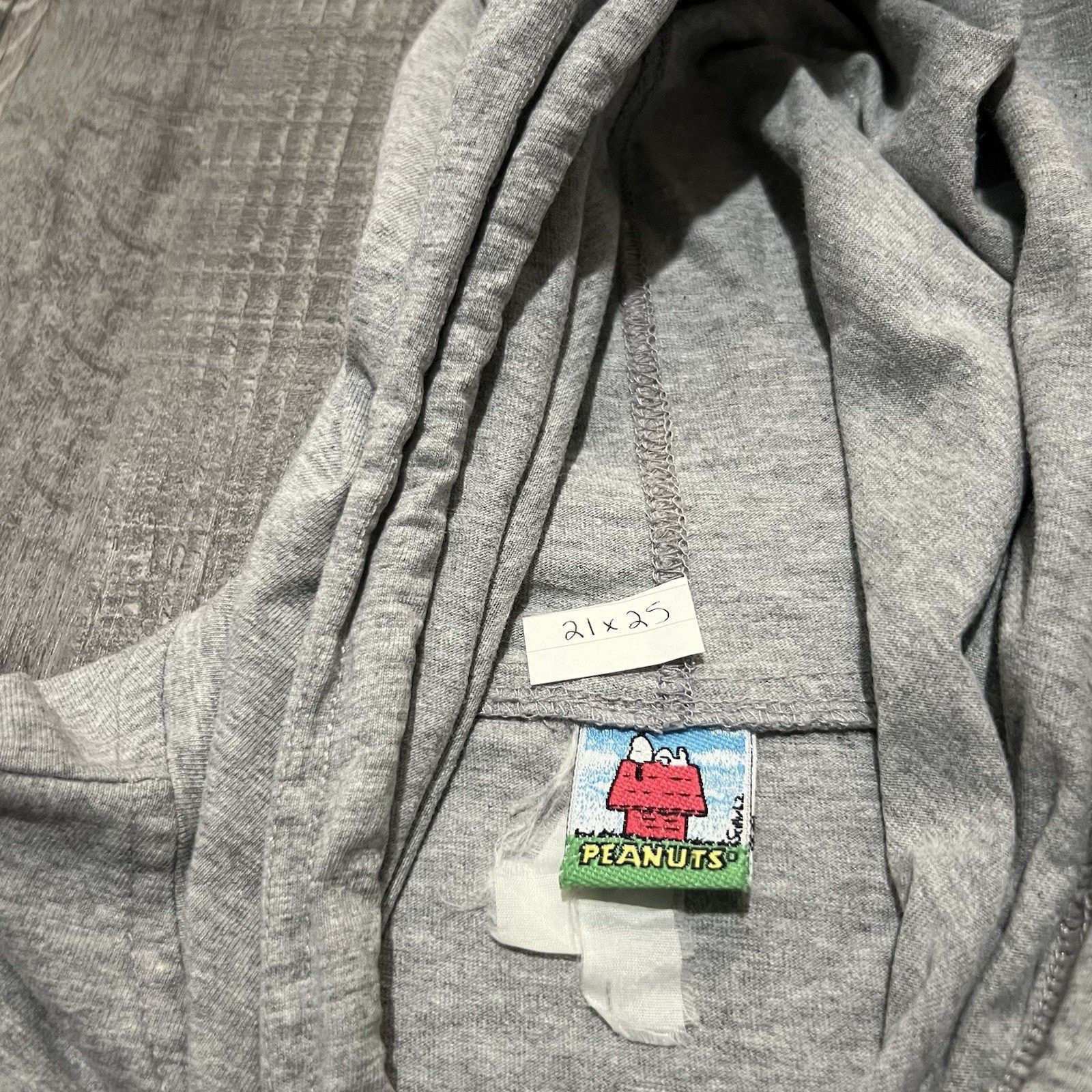 Peanuts VTG Peanuts Joe Cool University Hooded Shirt Grey Schulz M Size US M / EU 48-50 / 2 - 4 Thumbnail