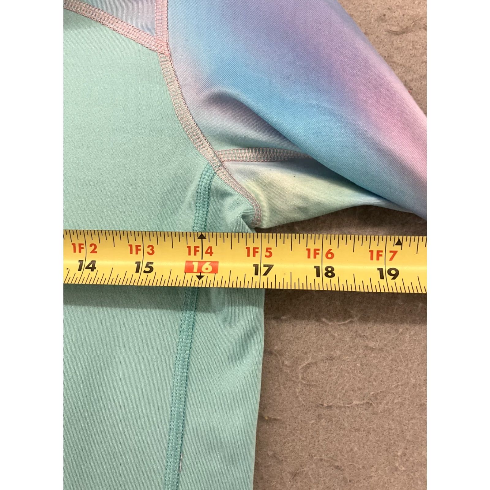 Nike Nike Dri-Fit Half Zip Womens XL Teal Tie Dye Running Pullover Size XL / US 12-14 / IT 48-50 - 6 Thumbnail