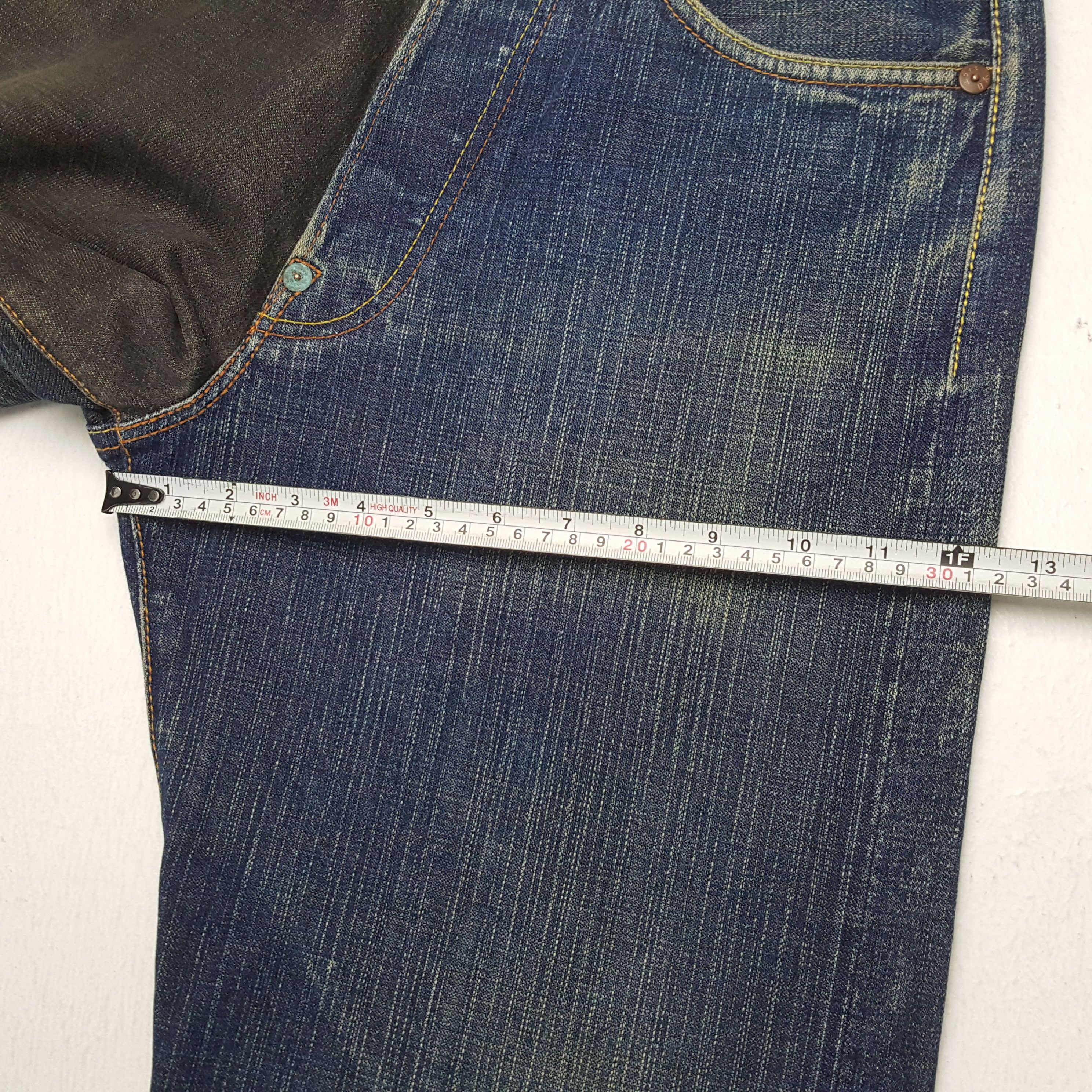 Evisu × Japanese Brand × Vintage Vintage EVISU Japanese Brand Daicock Custom Distressed Jeans Size US 29 - 9 Thumbnail