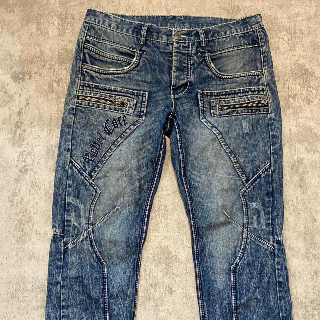 Other Blue and white skater jeans rap hip hop rock metal Baggy Size US 36 / EU 52 - 3 Thumbnail