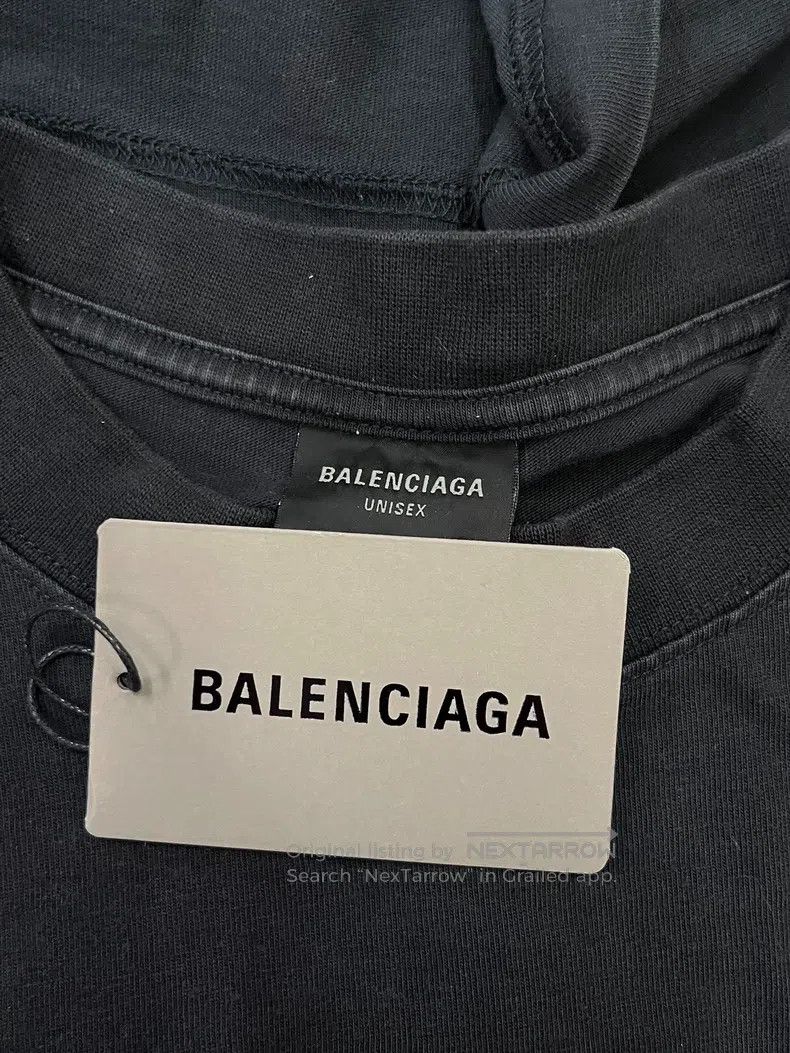 Balenciaga Balenciaga Letter print round neck short-sleeve T-shirt, r Size US L / EU 52-54 / 3 - 5 Thumbnail