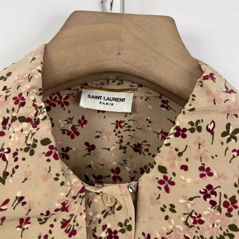 Saint Laurent Paris Saint Laurent ParisFloral Silk Shirt 2504-Nextarrow Size XS / US 0-2 / IT 36-38 - 4 Thumbnail