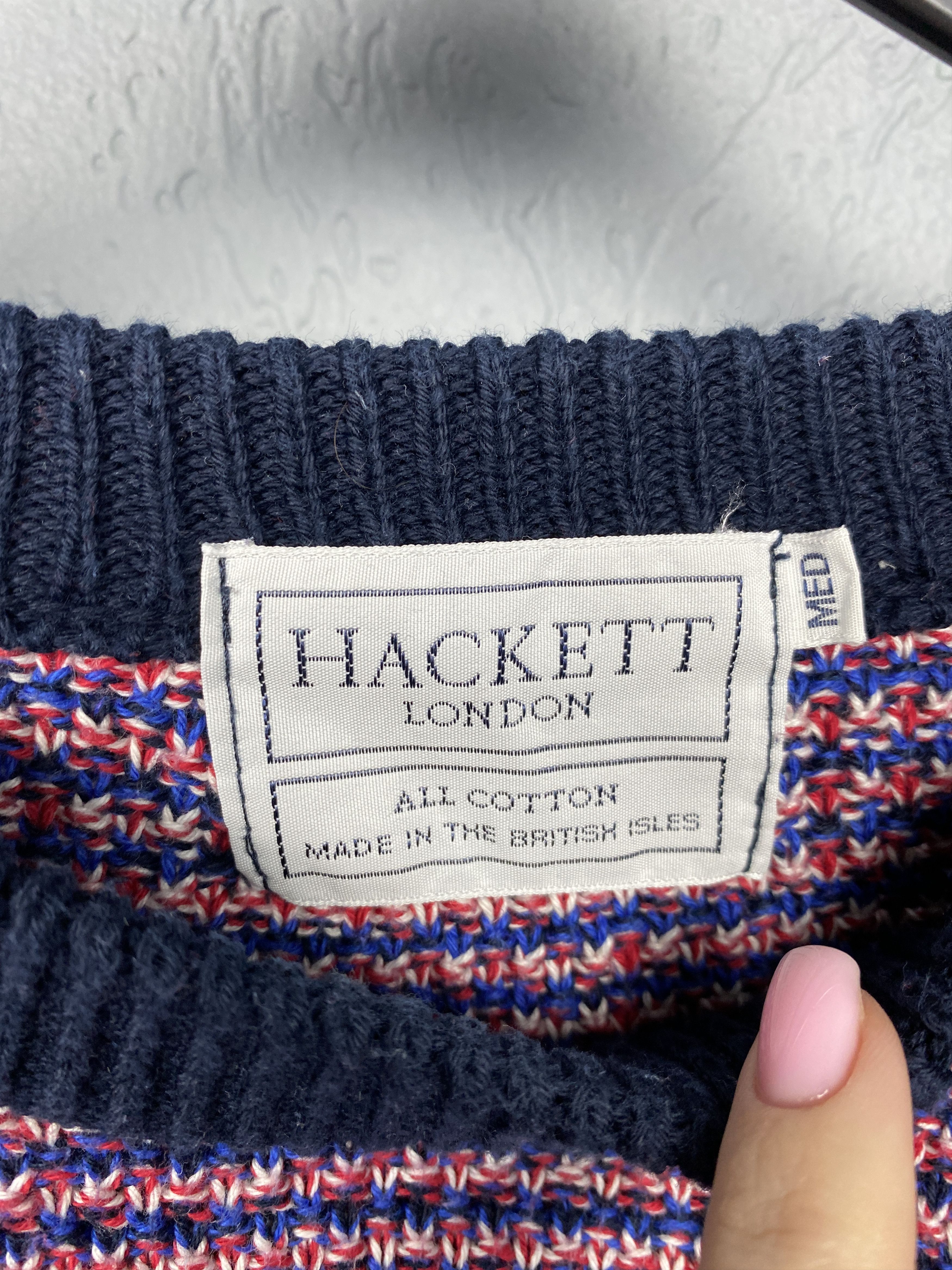 Hackett × Vintage Hackett London Vintage Mens Knit Crew Neck Sweater Size M Size US M / EU 48-50 / 2 - 3 Thumbnail