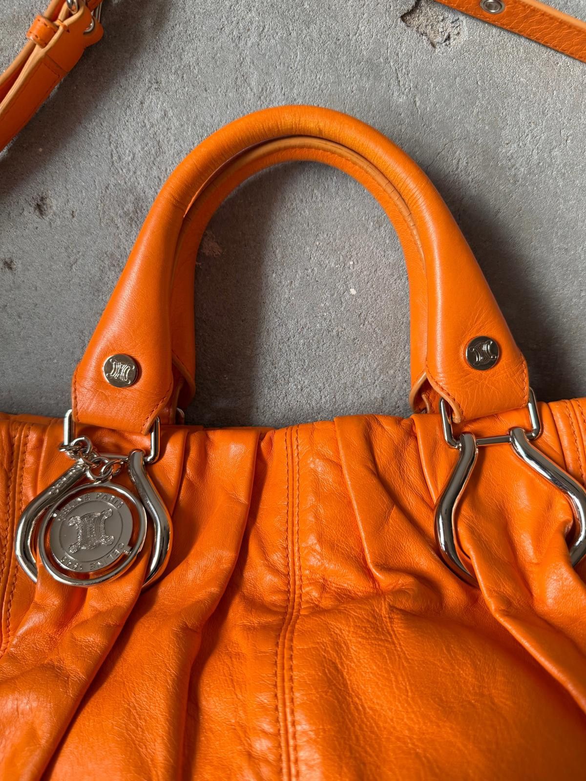 Celine Celine 2Way Leather Shoulder Bag Orange Size ONE SIZE - 3 Thumbnail