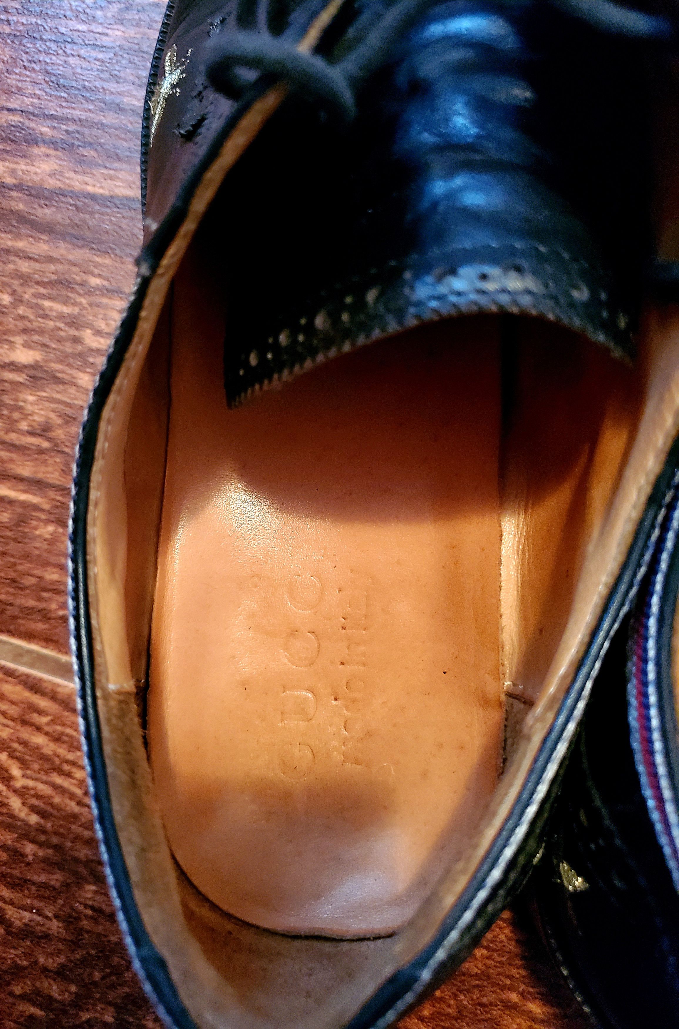 Gucci GUCCI Leather Embroidered Brogue Shoes perfect condition Size US 6.5 / EU 39-40 - 10 Thumbnail