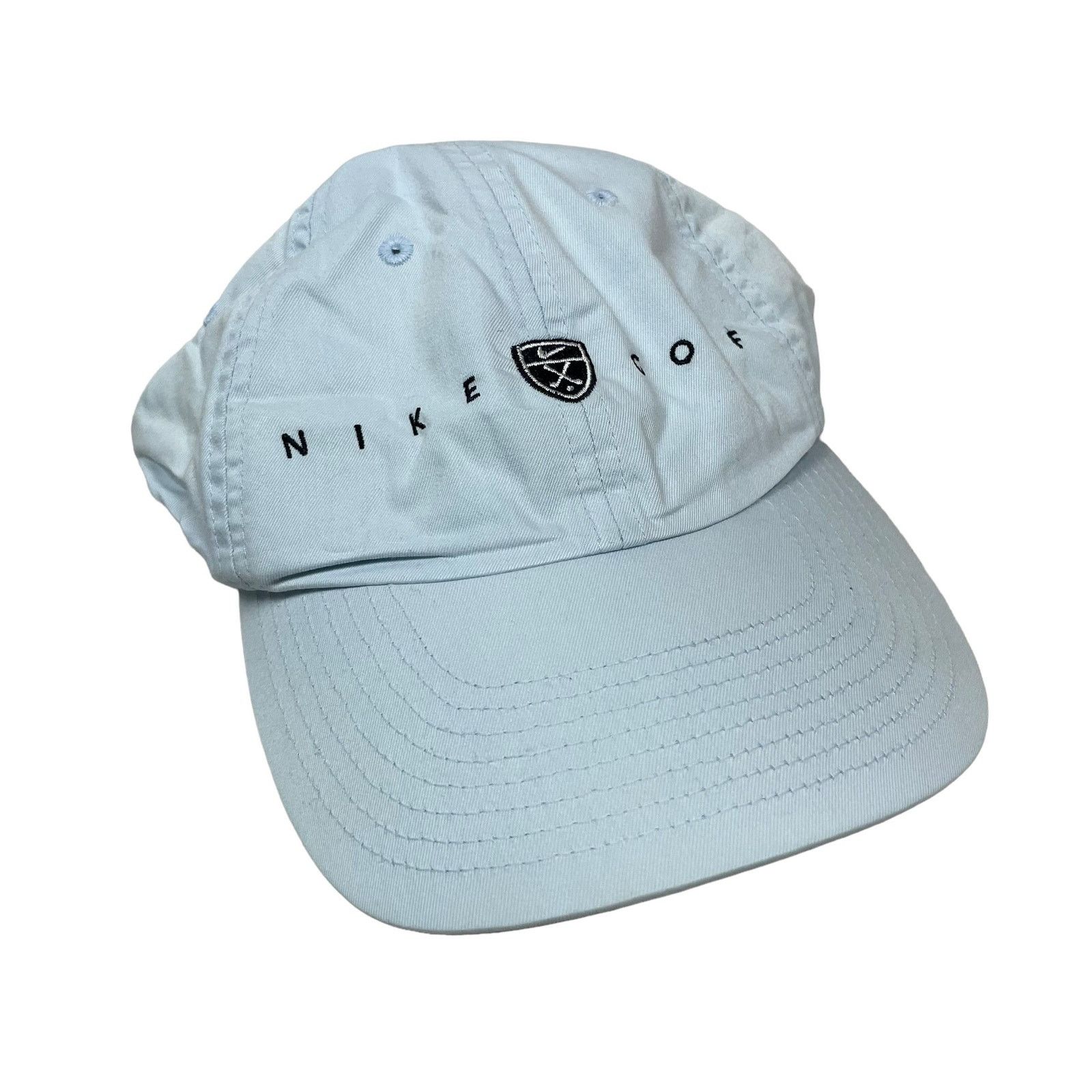 Nike × Vintage Nike Adults Blue Spell Out Adjustable Buckle Strap Golf Hat Size ONE SIZE - 2 Thumbnail