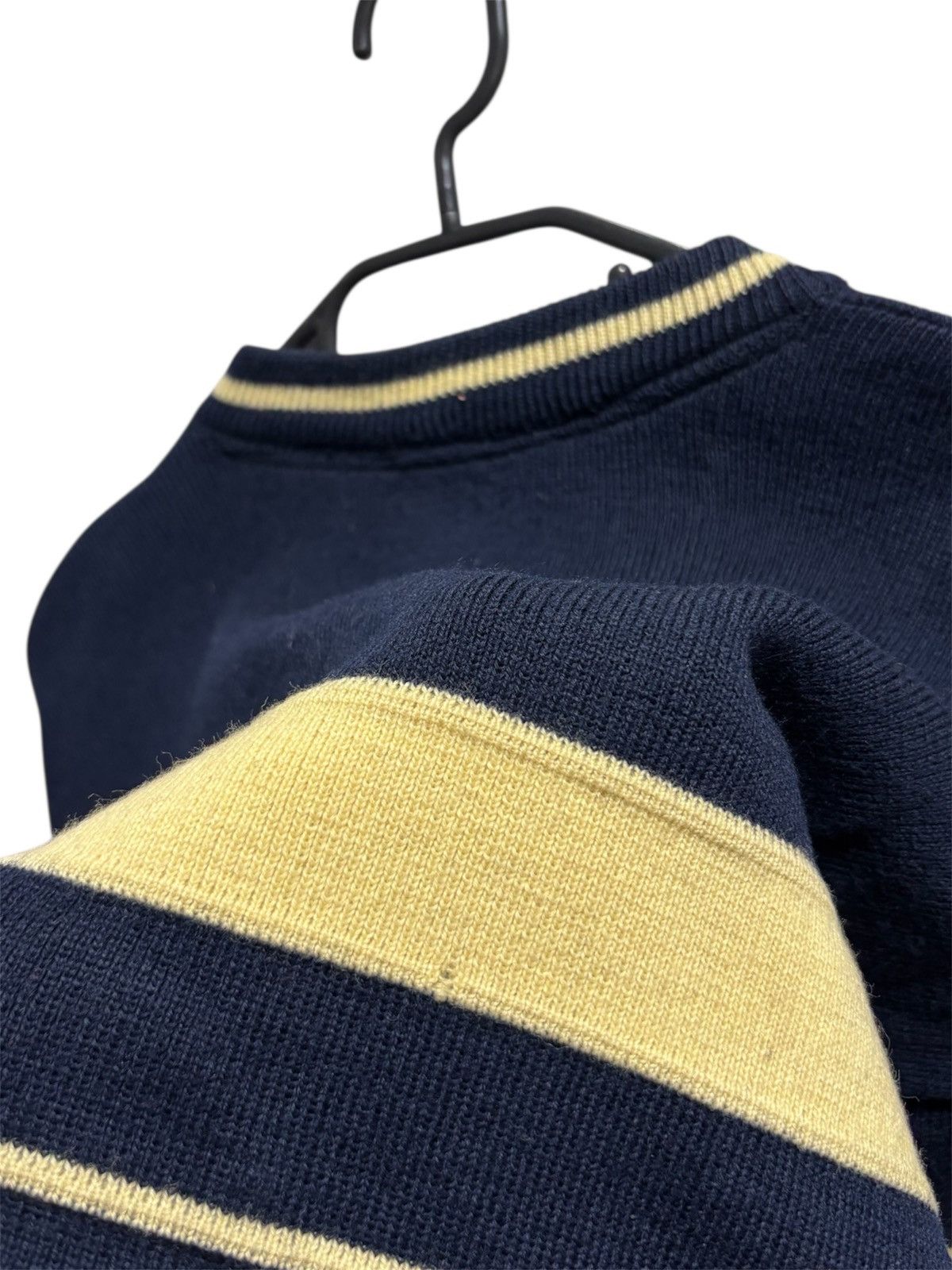 Paul & Shark Paul Shark Sweater Wool Crewneck Striped Italy Designer Size US L / EU 52-54 / 3 - 6 Thumbnail