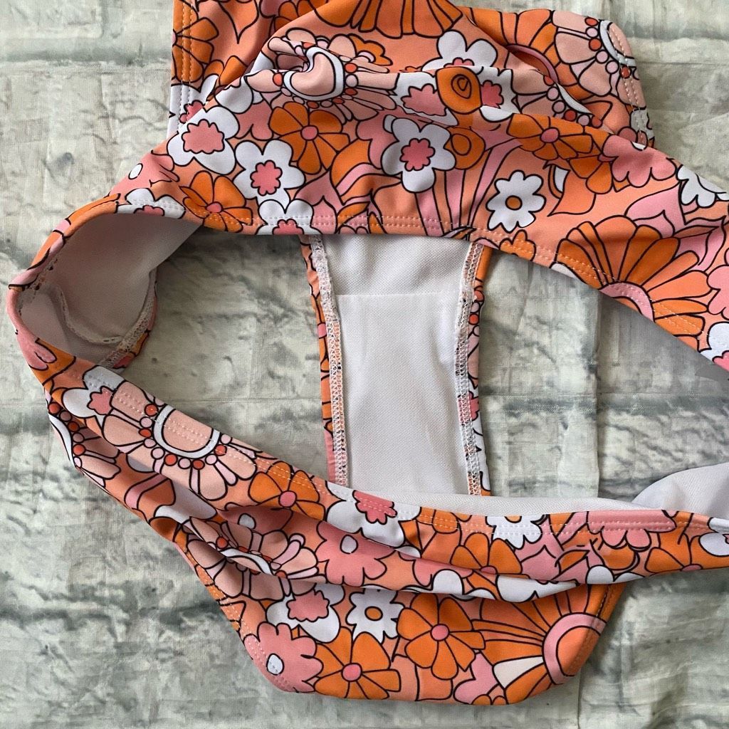 Other Women M 2 piece floral print hi leg bikini bottom & tie back Size ONE SIZE - 3 Thumbnail