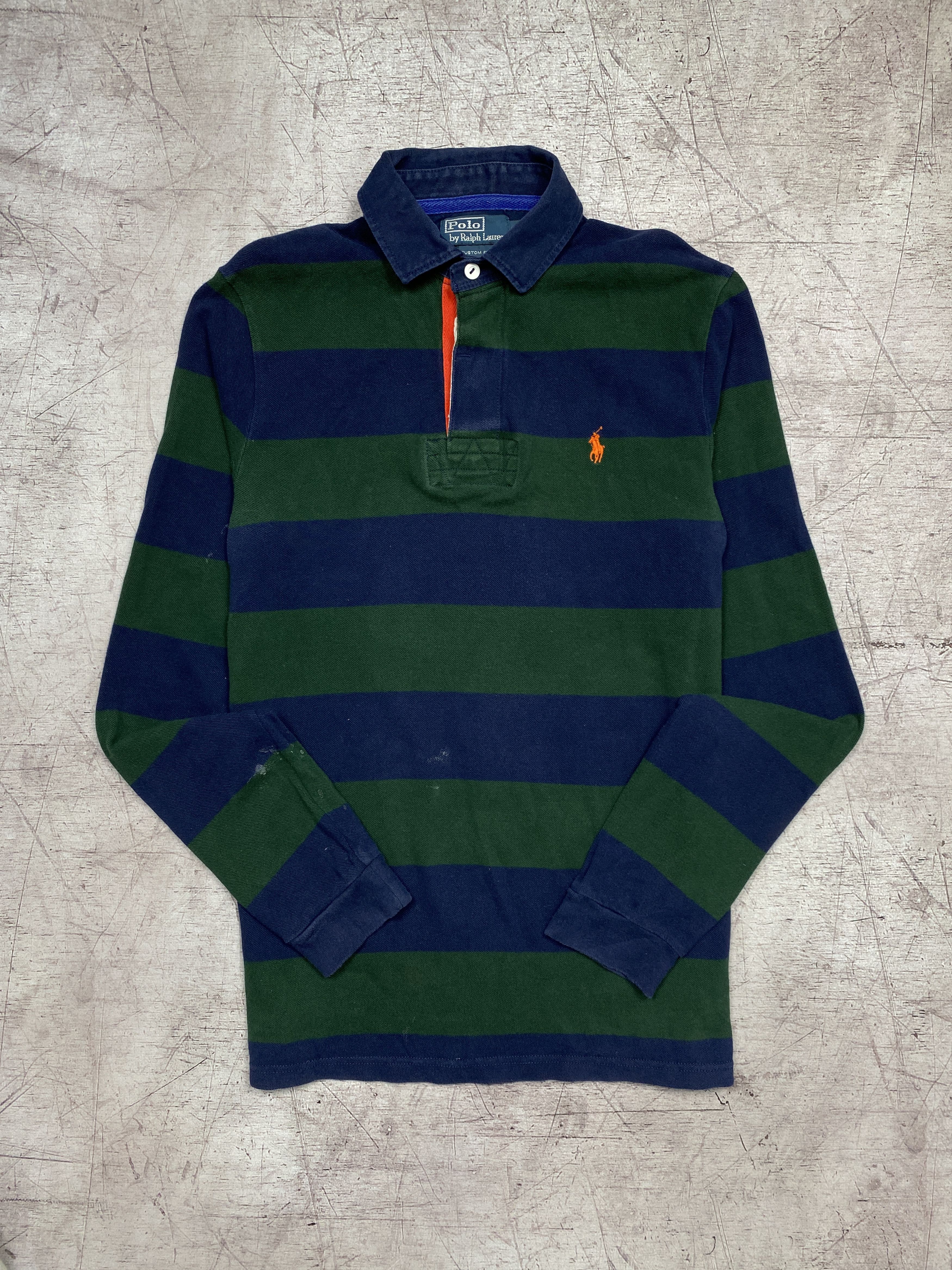Polo Ralph Lauren × Ralph Lauren × Vintage Polo Ralph Lauren Vintage Rugby Long Sleeve Polo Shirt Size US M / EU 48-50 / 2 - 1 Thumbnail