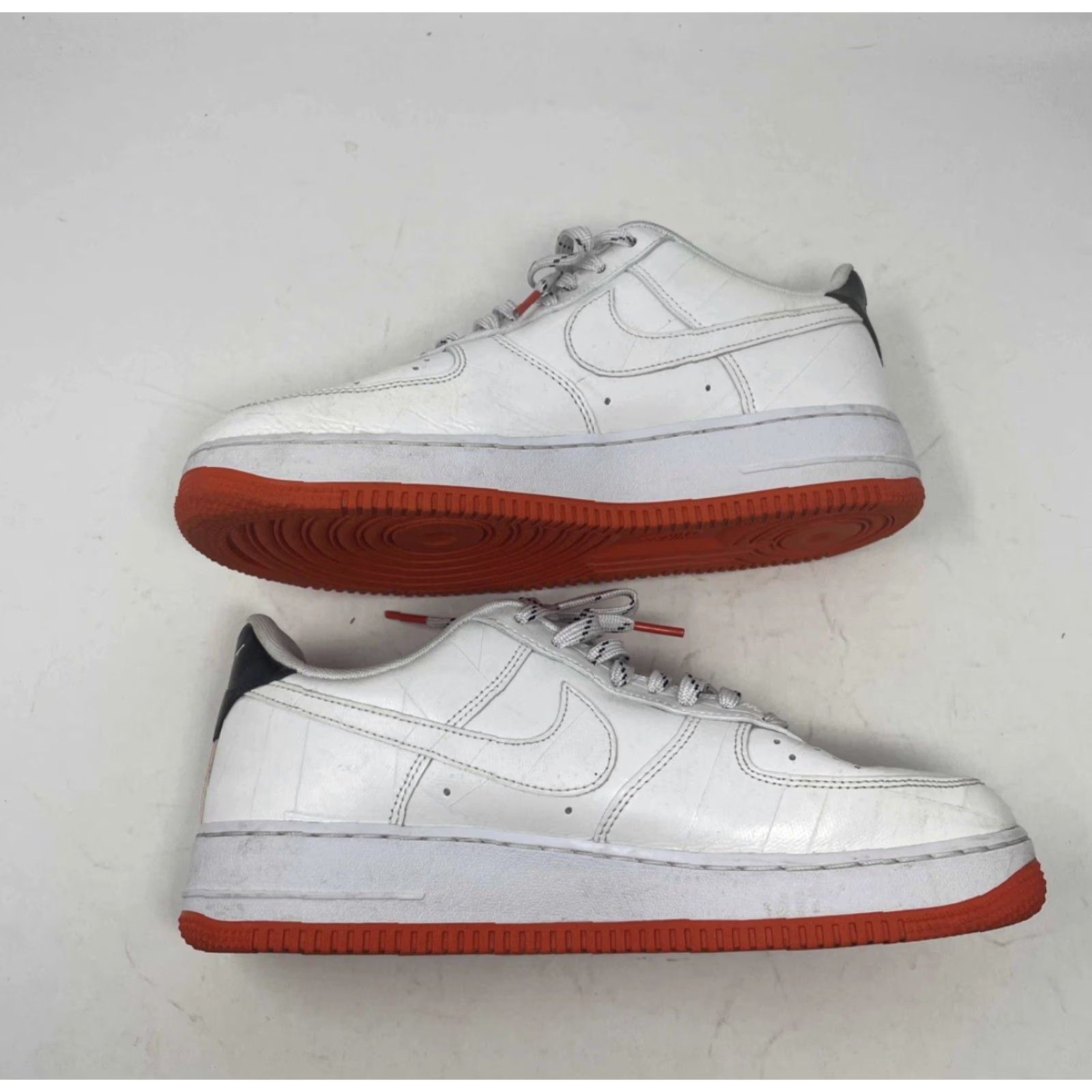 Nike Nike Air Force 1 '07 LV8 'NY vs NY' CJ5848-100 Mens 9.5 White/Black-Orange Peel Sneaker Size ONE SIZE - 3 Thumbnail