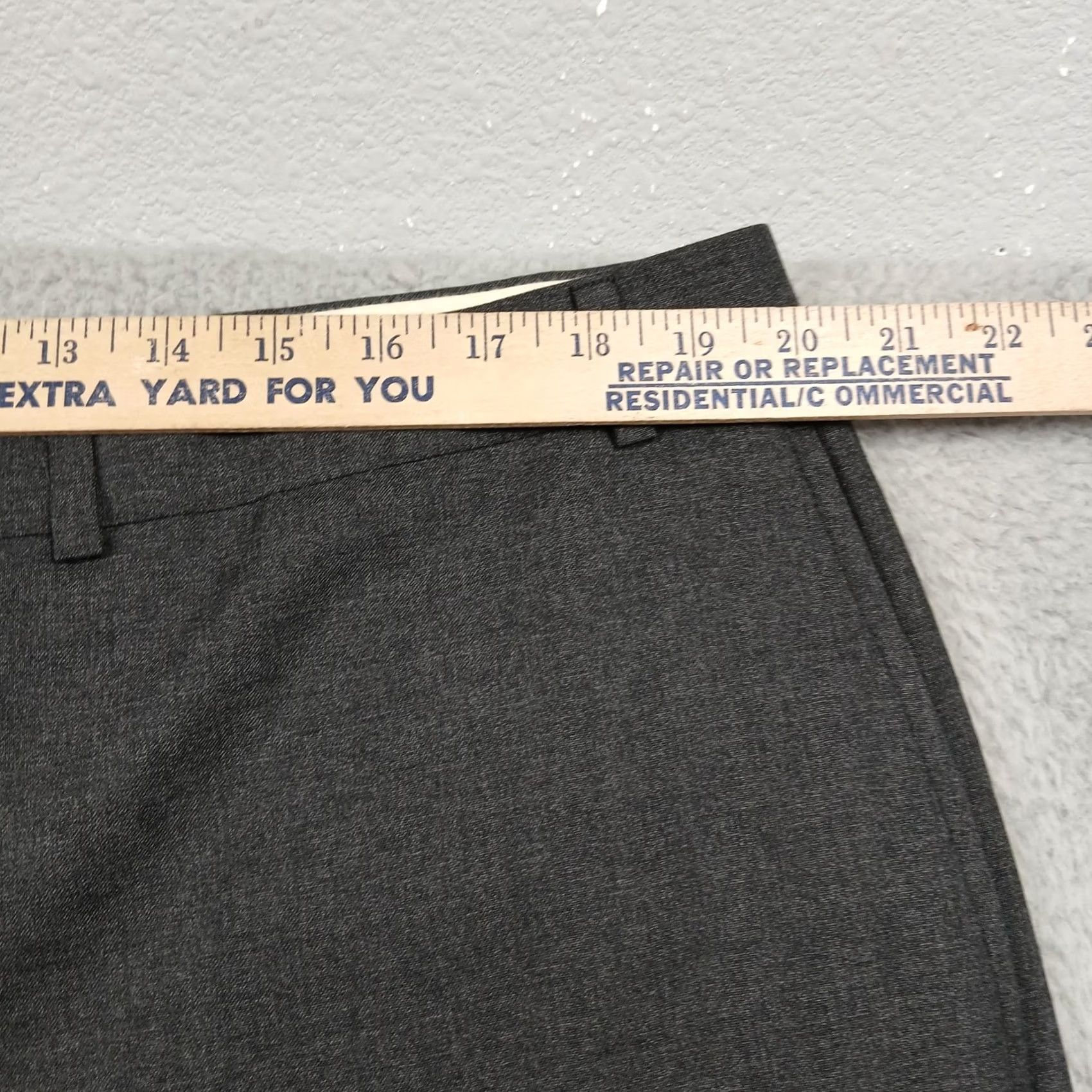 Ralph Lauren Lauren Ralph Lauren Dress Pants Men's 40x30 Grey Flat Front Total Comfort Size US 40 / EU 56 - 6 Thumbnail