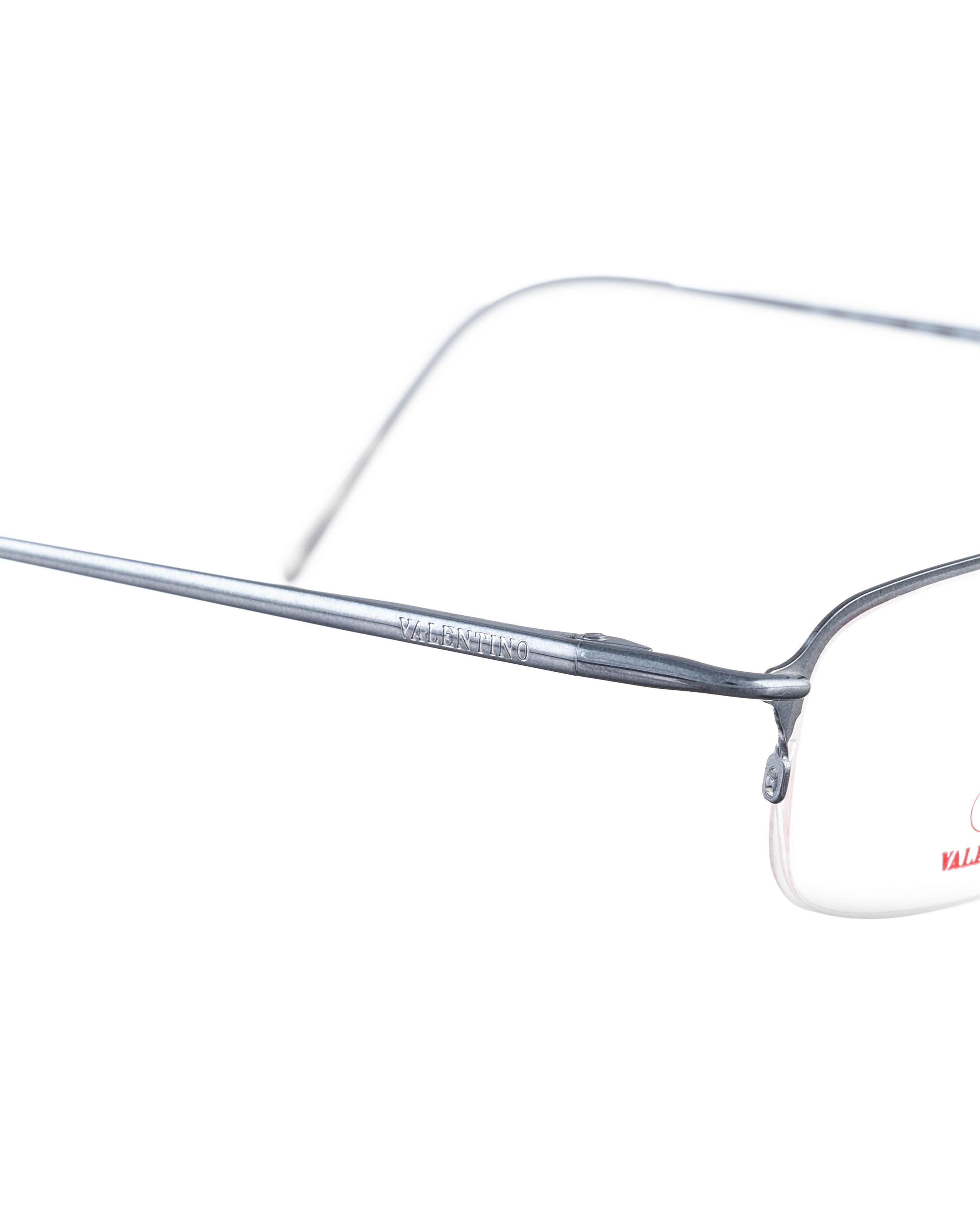 Valentino Valentino 00s Silver Classic Half Rim Metal Wire Glasses Size ONE SIZE - 3 Thumbnail