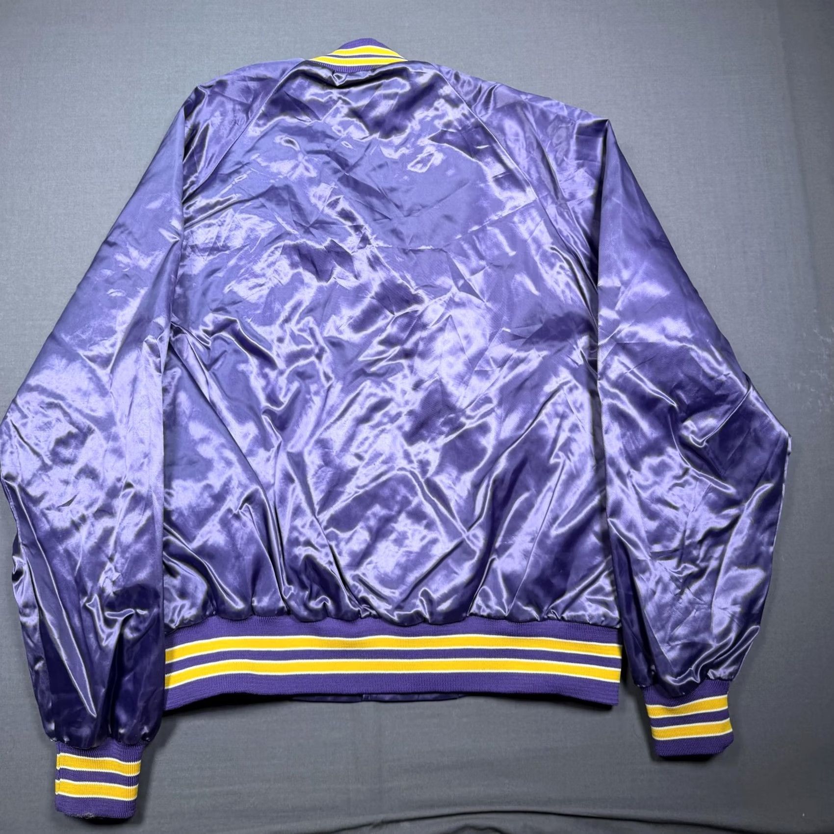 Chalk Line Vintage Chalk Line Jacket Mens Large Purple Lakers Bomber 80s Size US L / EU 52-54 / 3 - 6 Thumbnail