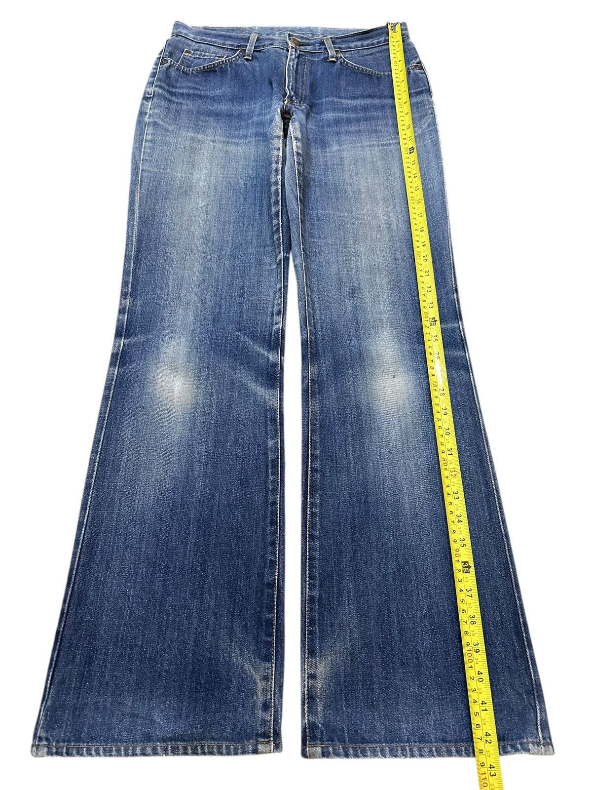 Edwin Vintage Edwin 601 Blue Faded Wash Style Wide Leg Jeans Size US 32 / EU 48 - 13 Thumbnail