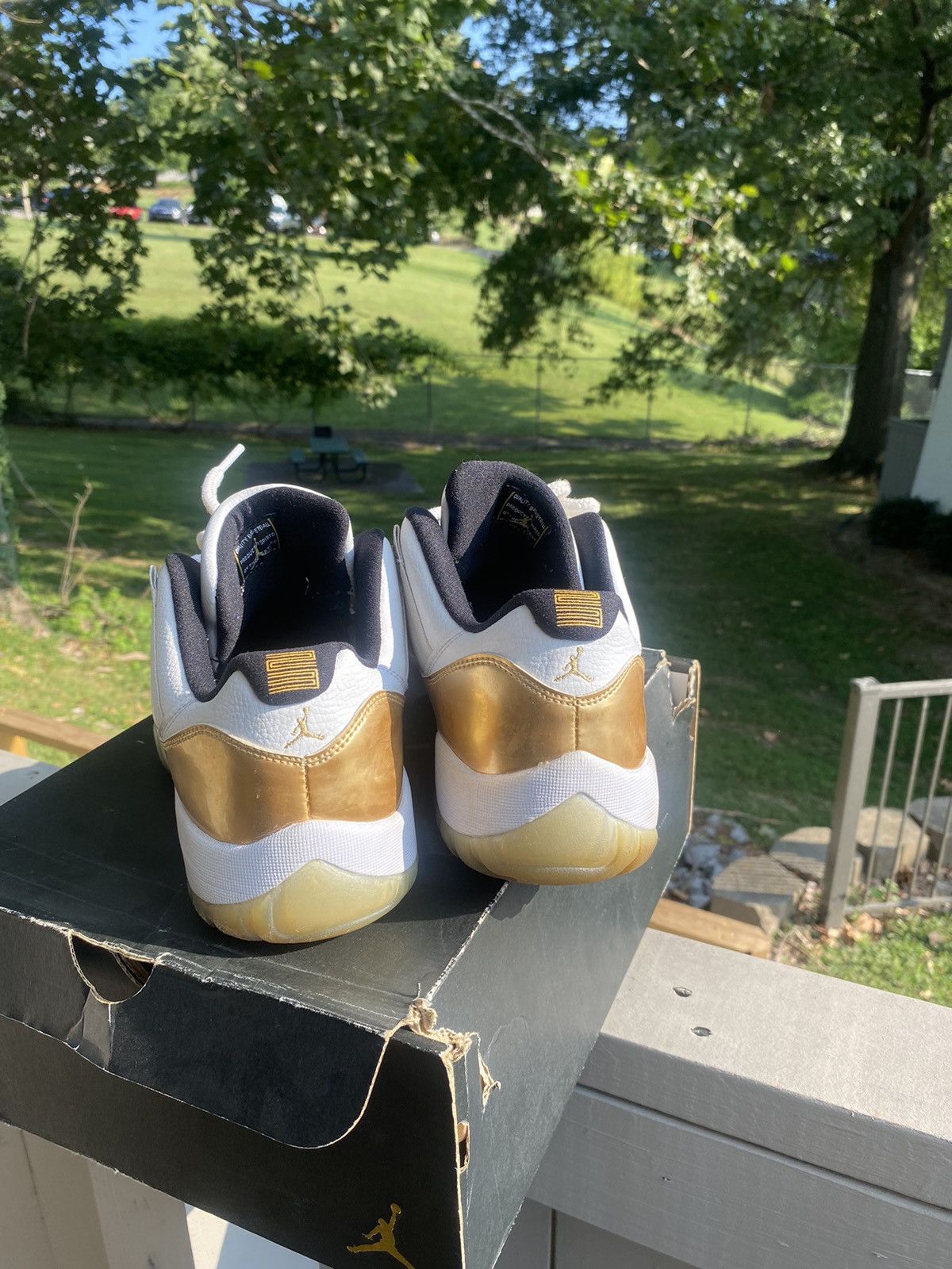 Jordan Brand Gold Retro Jordan 11 Low Size US 11.5 / EU 44-45 - 3 Thumbnail