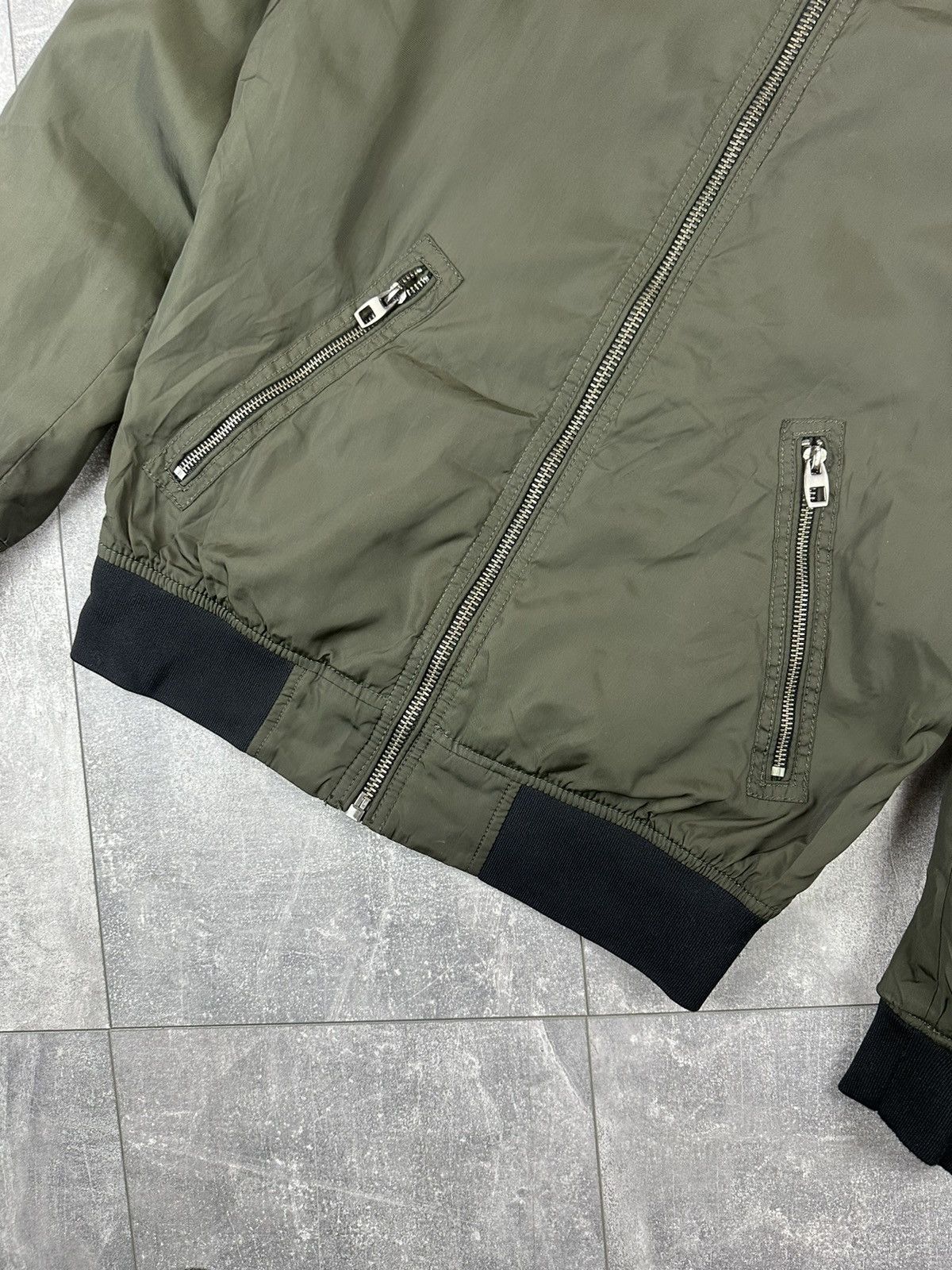 Zara Zara MA1 Nylon Bomber Khaki Light Vintage Jacket Size US M / EU 48-50 / 2 - 6 Thumbnail