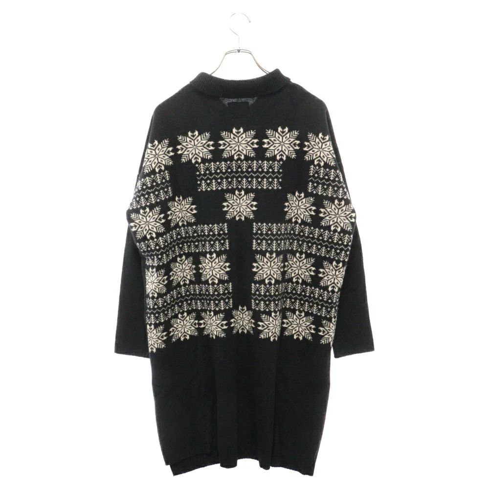 Yohji Yamamoto B Yohji Yamamoto Zip Up Nordic Long Knit Size US M / EU 48-50 / 2 - 2 Thumbnail