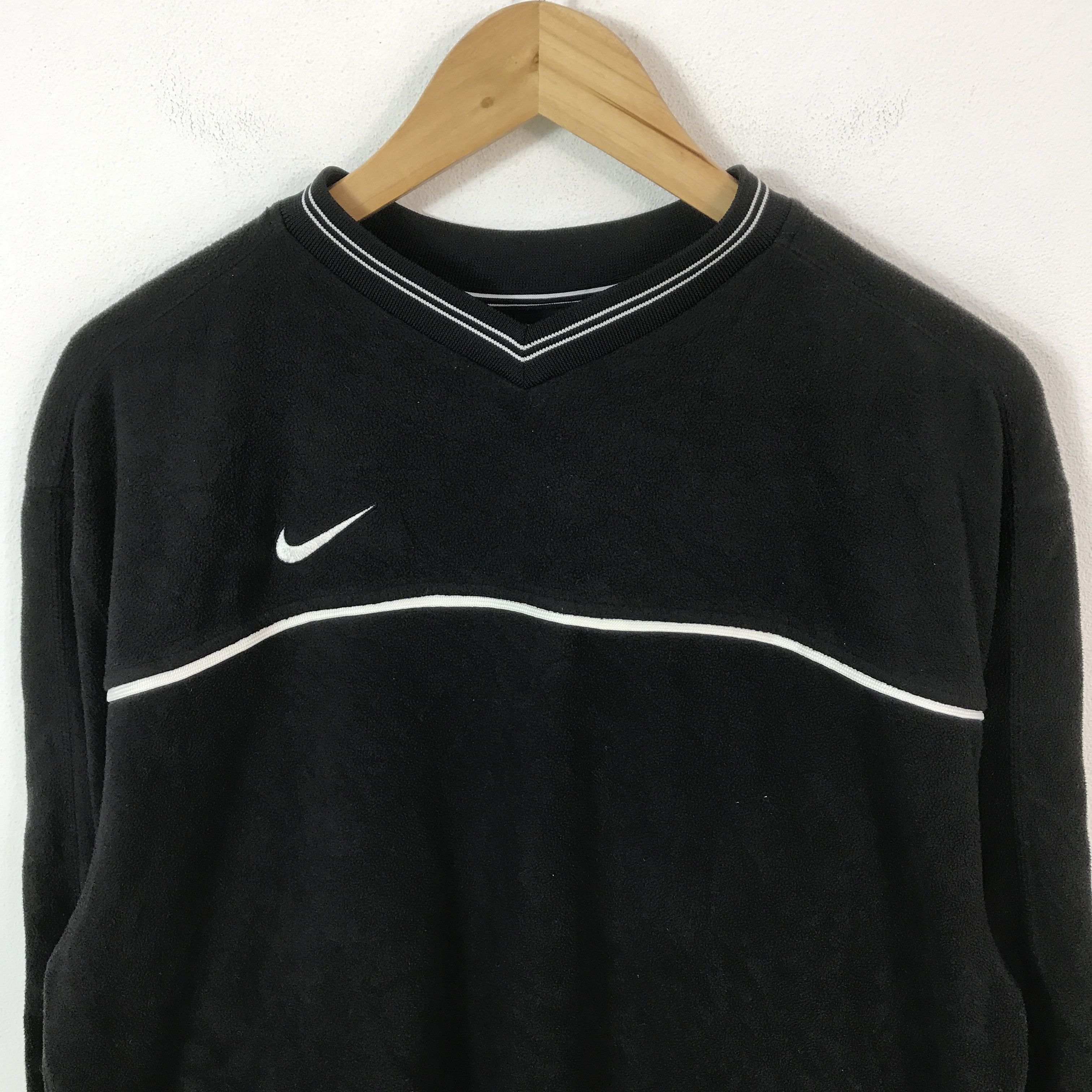Nike Vintage Nike Team Fleece V-Neck Sweatshirt Size US L / EU 52-54 / 3 - 3 Thumbnail