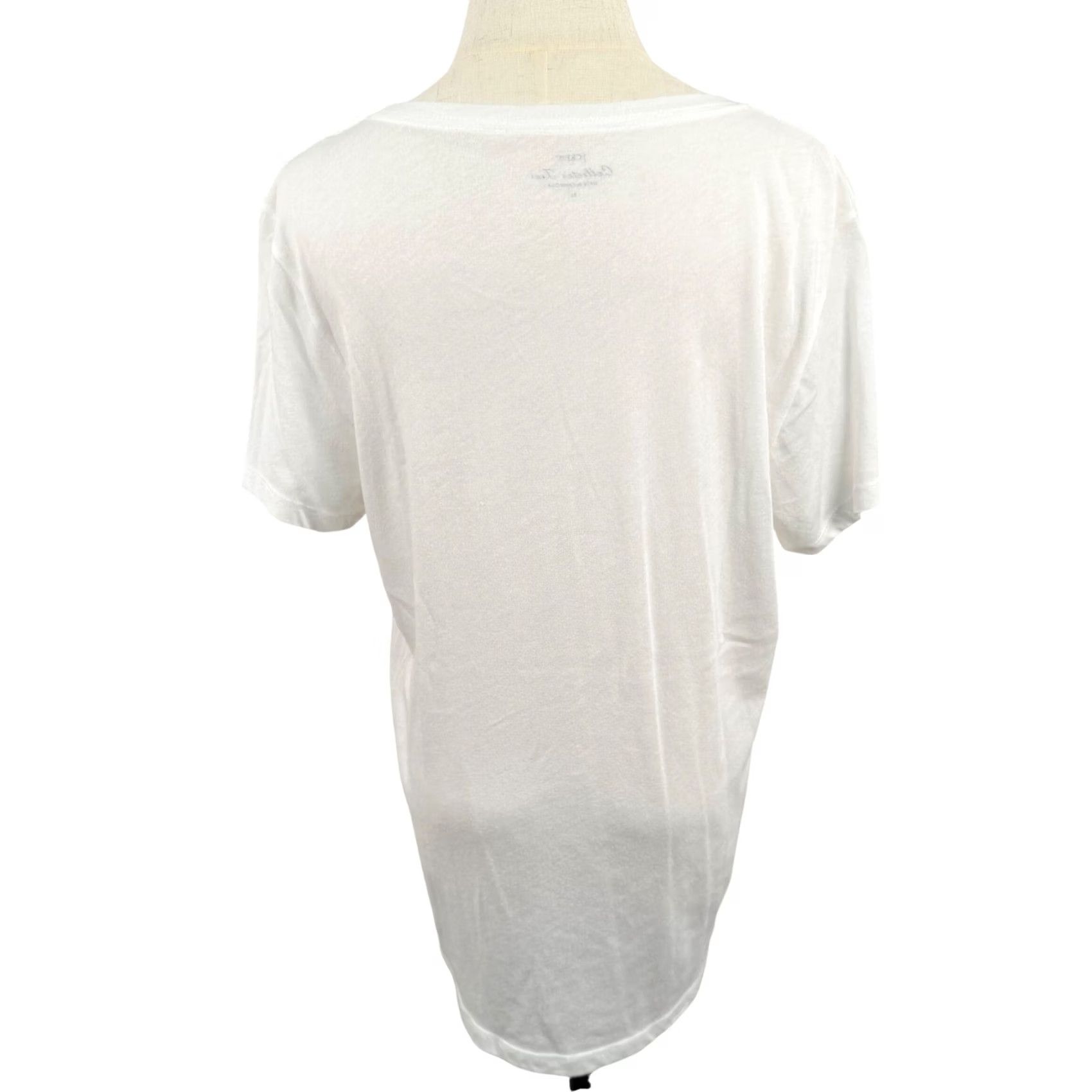 J.Crew J.Crew Collector Tee Shirt XL White Paisley Graphic Retro Lightweight Size XL / US 12-14 / IT 48-50 - 3 Thumbnail