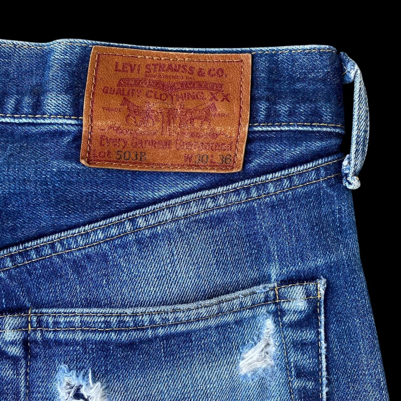 Levi's Vintage Clothing Vintage Levi’s 503BXX 90's Selvedge Denim Big E Repro 1950s Size US 29 - 17 Thumbnail