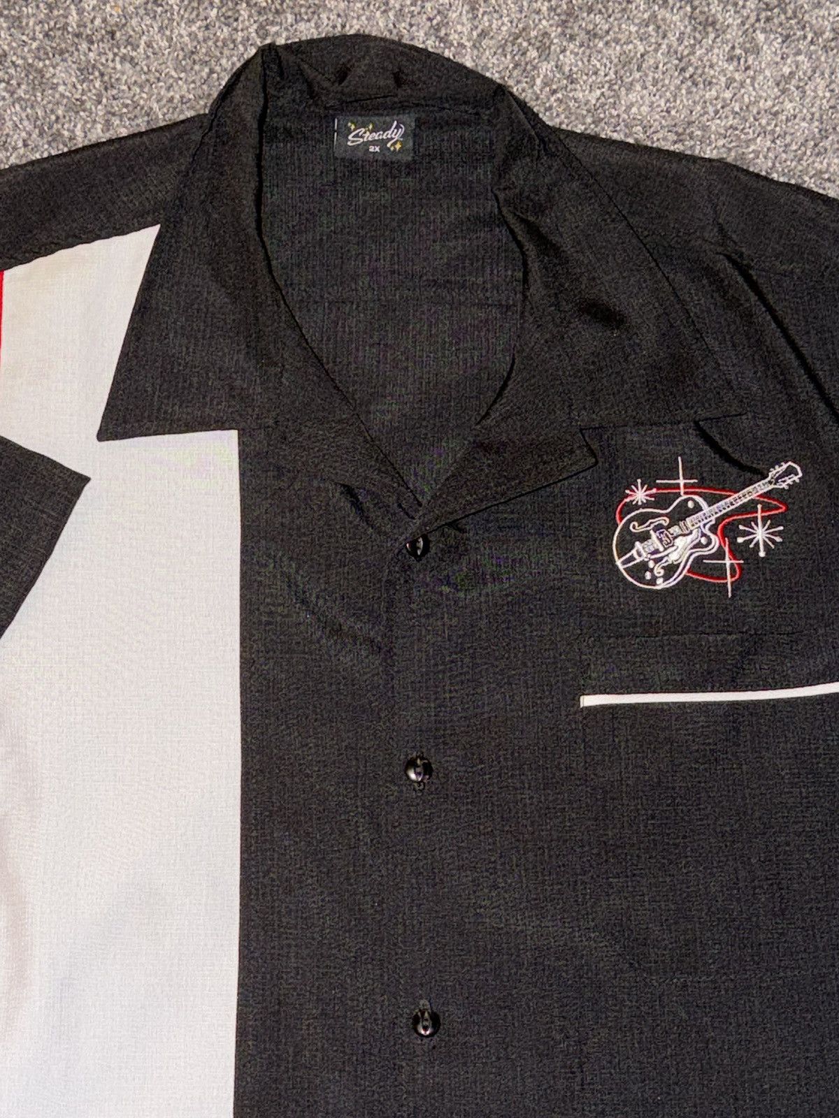 Other Steady Clothing Vintage Rock N Roll Guitar Bowling Shirt XXL Size US XXL / EU 58 / 5 - 17 Thumbnail