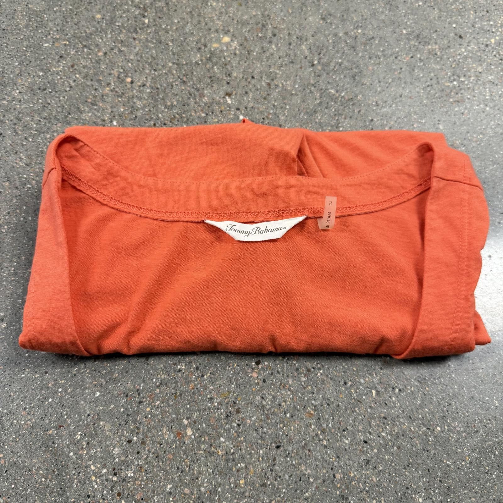 Tommy Bahama NWOT Tommy Bahama Women's Orange Sleeveless Shirt Cinched S Size S / US 4 / IT 40 - 8 Thumbnail