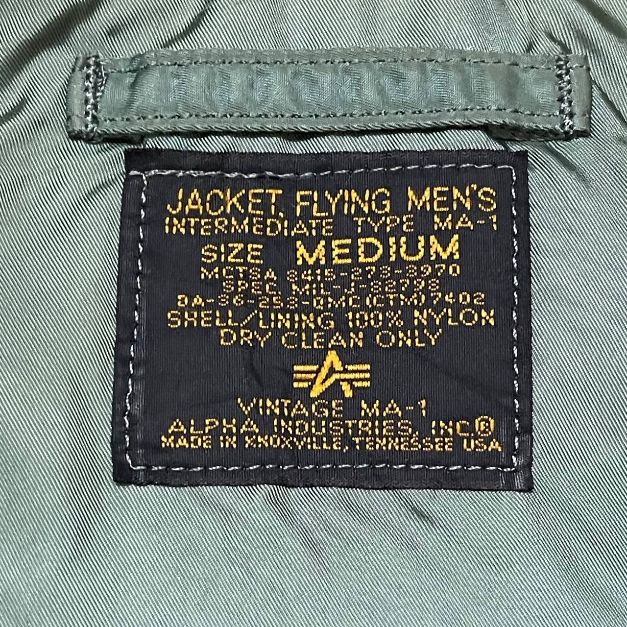 Alpha Industries Vintage Alpha Industries Ma 1 Flight Bomber Jacket Size US M / EU 48-50 / 2 - 10 Thumbnail